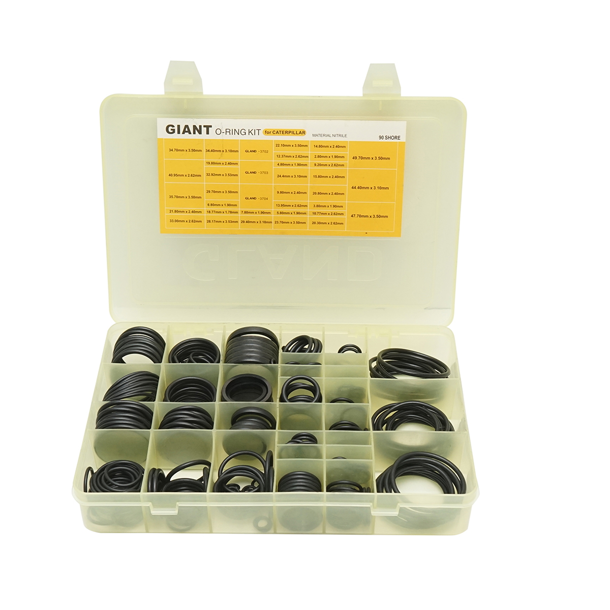 Trusa O-ring Caterpillar din NBR 90 Shore 396 piese