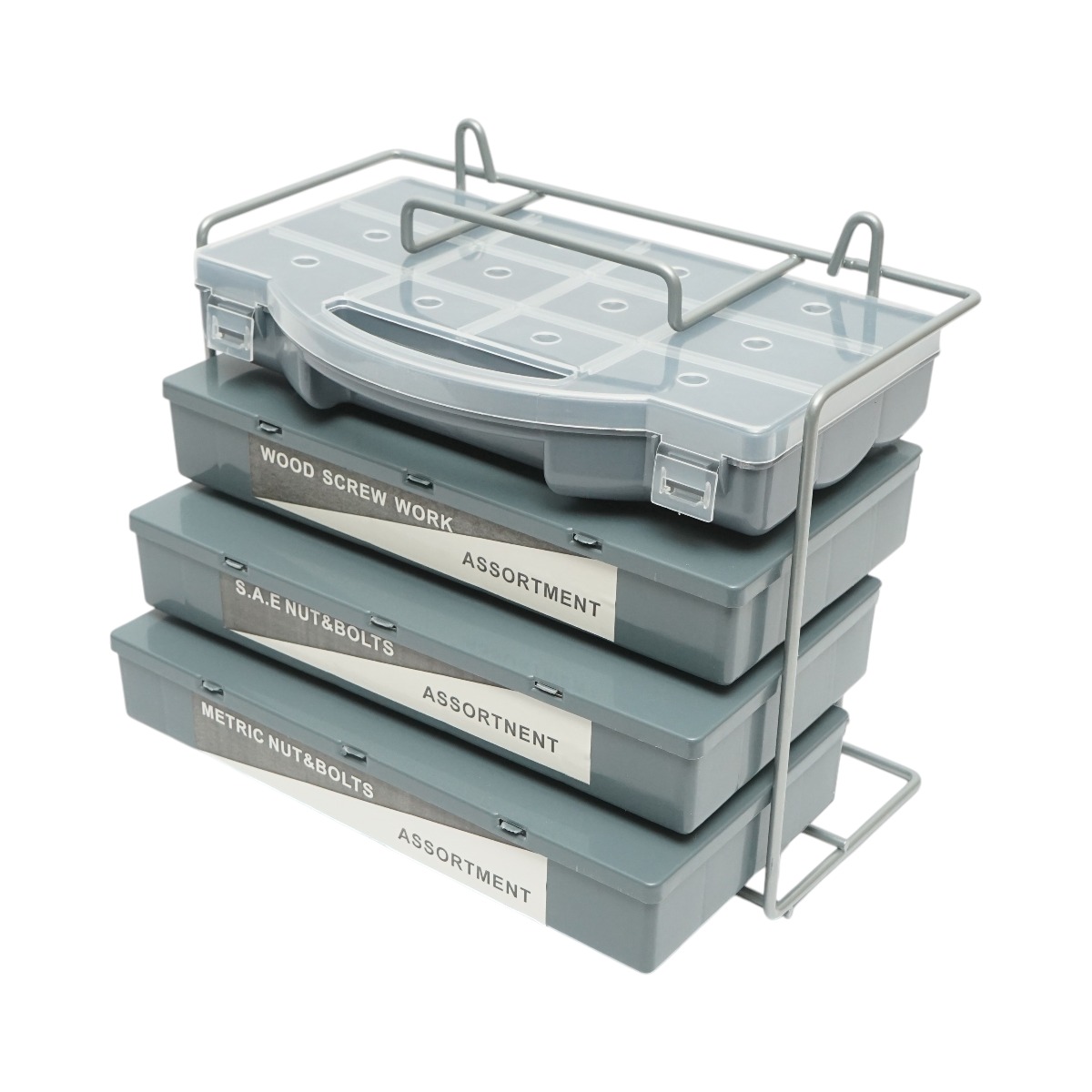 Trusa suruburi pentru lemn, metrice, inch cu piulite si saibe 1200 piese