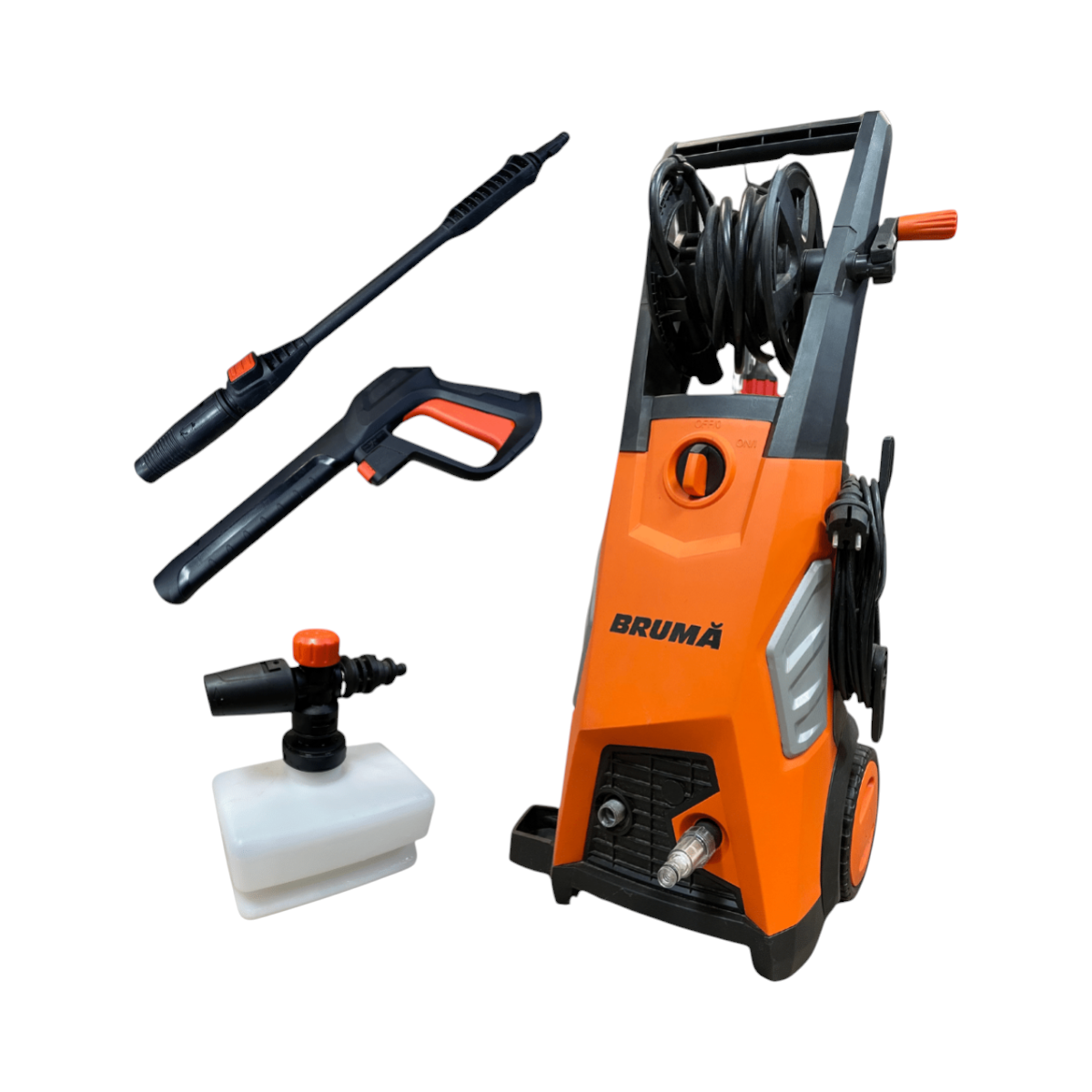 Aparat de spalat cu presiune 1.8KW/220V, 145 bar, debit 5.5 L/min cu furtun 5m si pistol