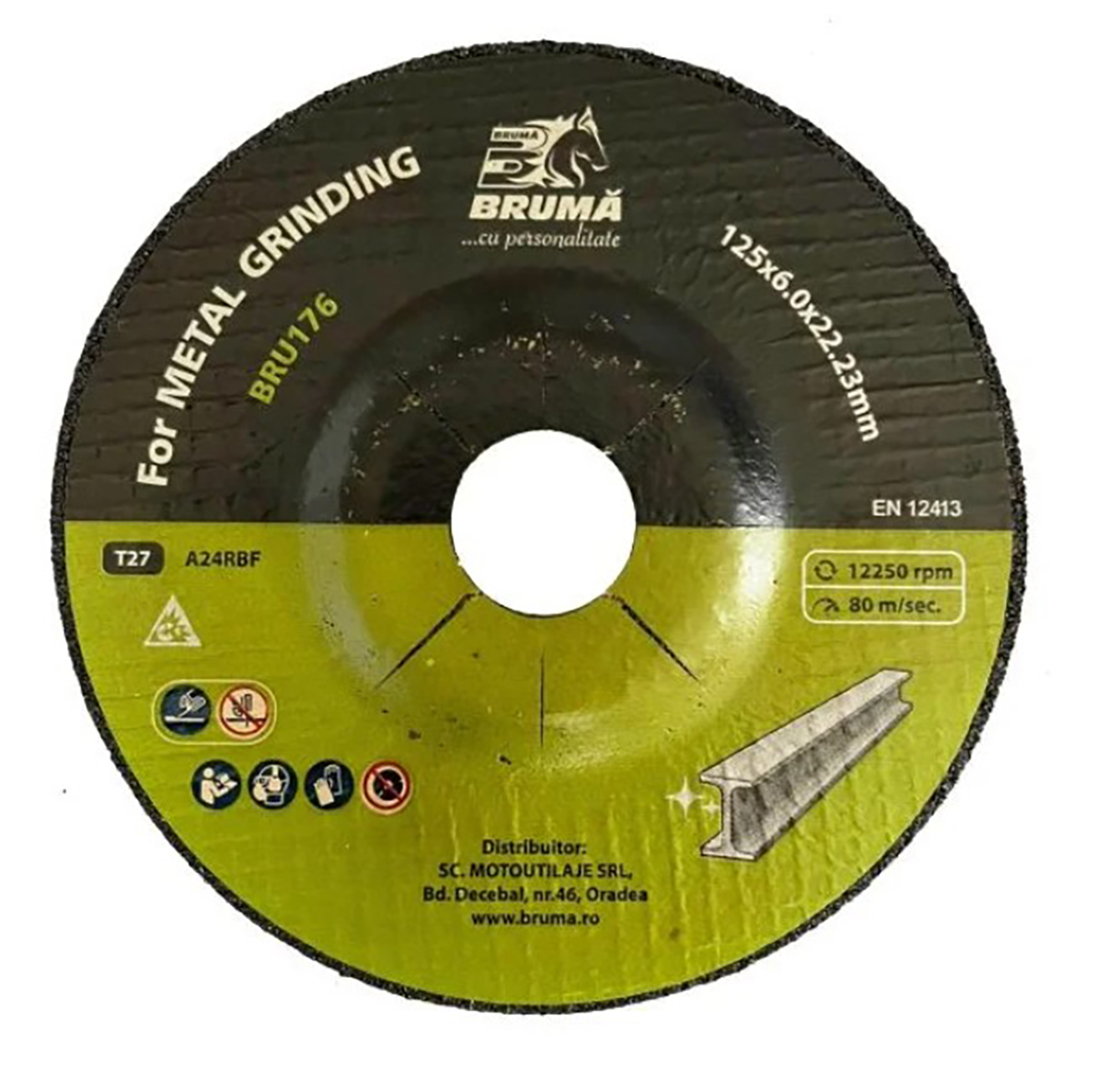 Panza disc flex T27 125x22.23x6mm pentru taiat si polizat metal