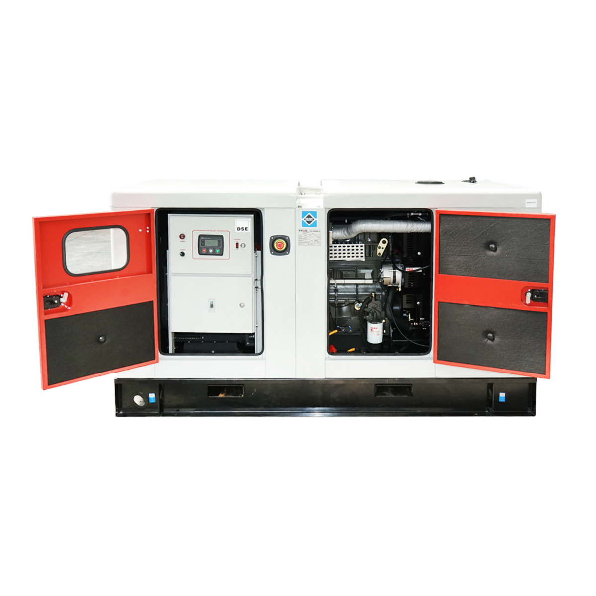Generator electric trifazic insonorizat 55 KVA / 46 KW, 400/230V, 50 Hz, motor diesel Ricardo N4100DS 56 KW, 1500 rpm, rezervor 75 L, 2280x950x1280 mm, 72 dB, 1100 Kg