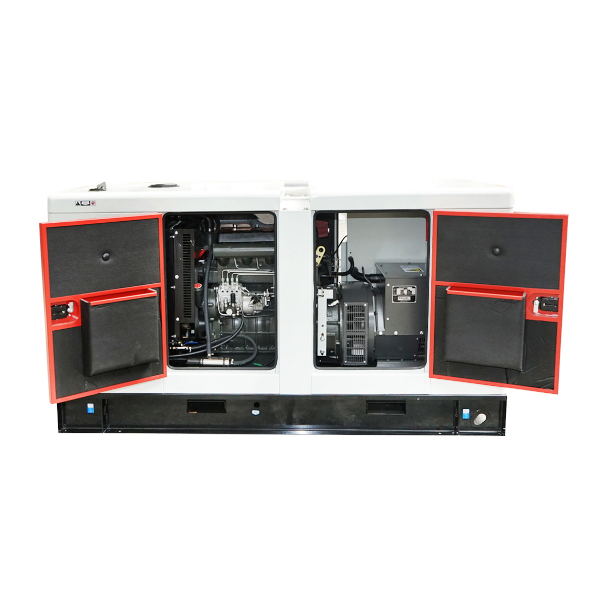 Generator electric trifazic insonorizat 55 KVA / 46 KW, 400/230V, 50 Hz, motor diesel Ricardo N4100DS 56 KW, 1500 rpm, rezervor 75 L, 2280x950x1280 mm, 72 dB, 1100 Kg