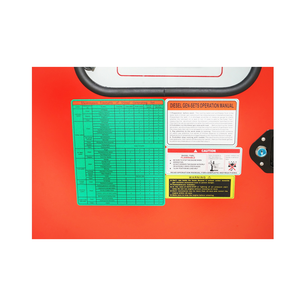 Generator electric trifazic insonorizat 55 KVA / 46 KW, 400/230V, 50 Hz, motor diesel Ricardo N4100DS 56 KW, 1500 rpm, rezervor 75 L, 2280x950x1280 mm, 72 dB, 1100 Kg