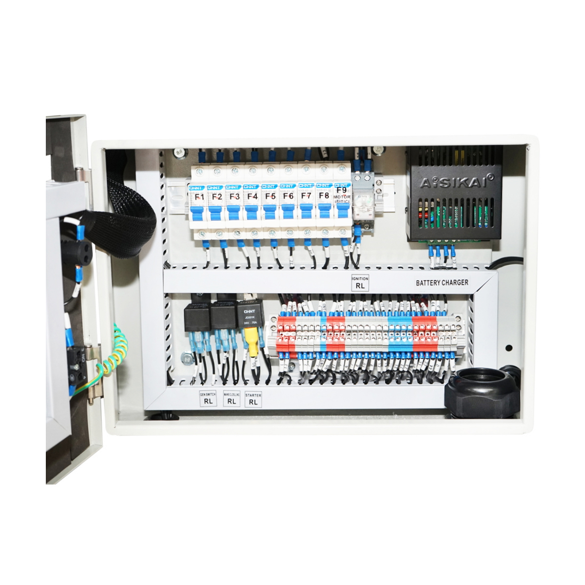 Generator electric trifazic insonorizat 55 KVA / 46 KW, 400/230V, 50 Hz, motor diesel Ricardo N4100DS 56 KW, 1500 rpm, rezervor 75 L, 2280x950x1280 mm, 72 dB, 1100 Kg