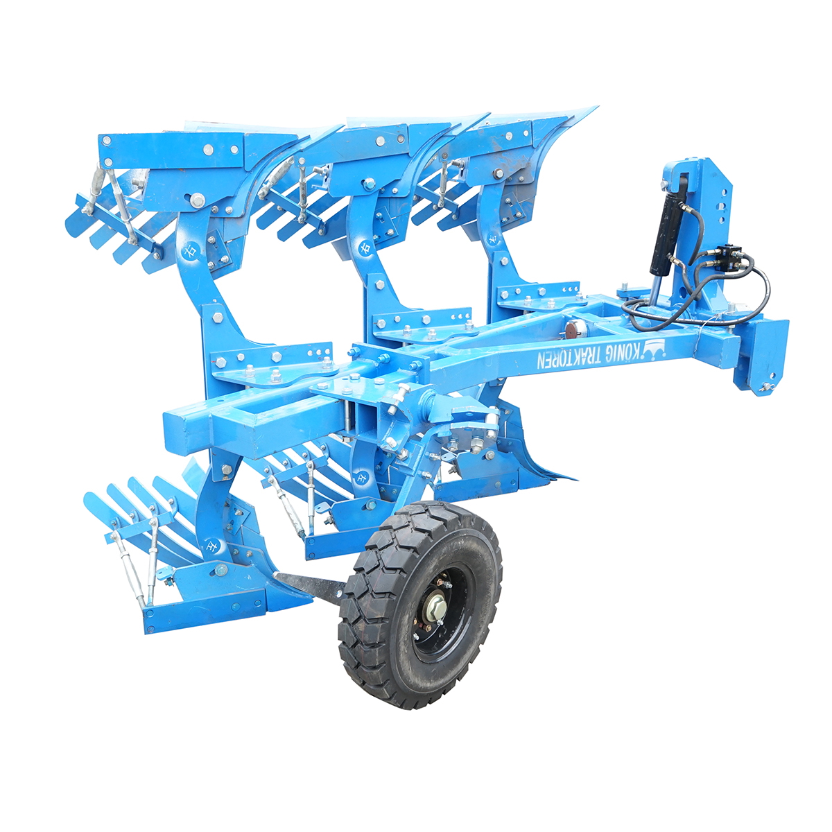 Plug agricol cu 3 (2+1) trupite reversibil hidraulic, cormane crestate Konig Traktoren