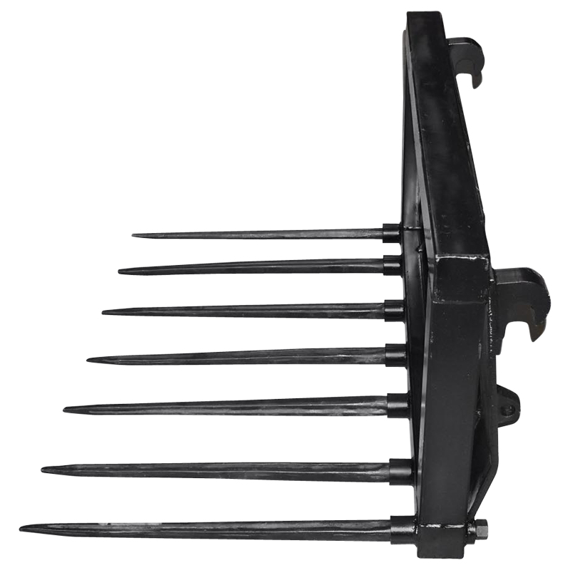 Furca incarcat gunoi si baloti, 7 tepuse 800 mm, prindere frontala/incarcator frontal, lungime 1130 mm, inaltime 600 mm