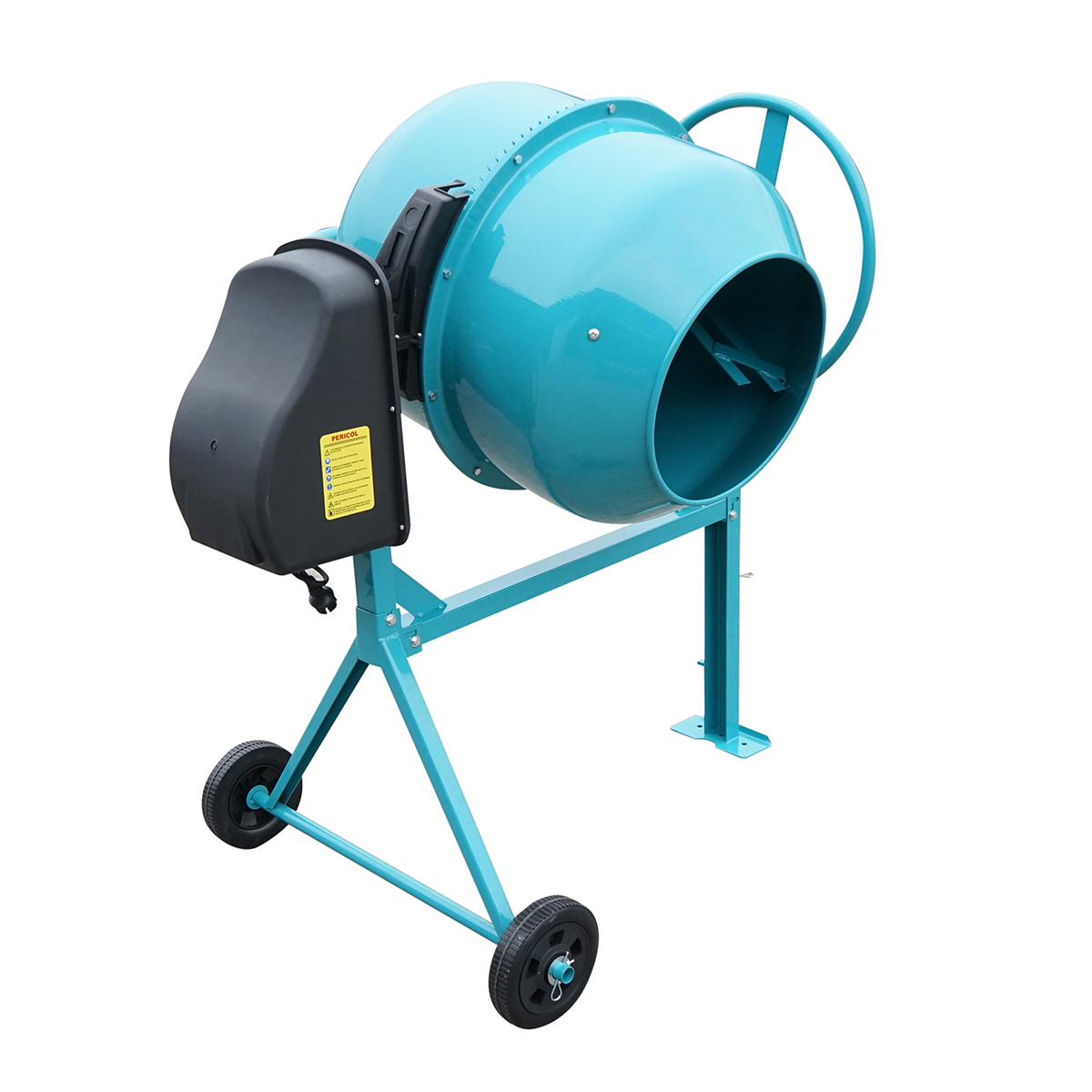 Betoniera 550 W 230 V/50 Hz, cuva 140 L (capacitate lucru 105 L), pinion si coroana din fonta, 48 Kg