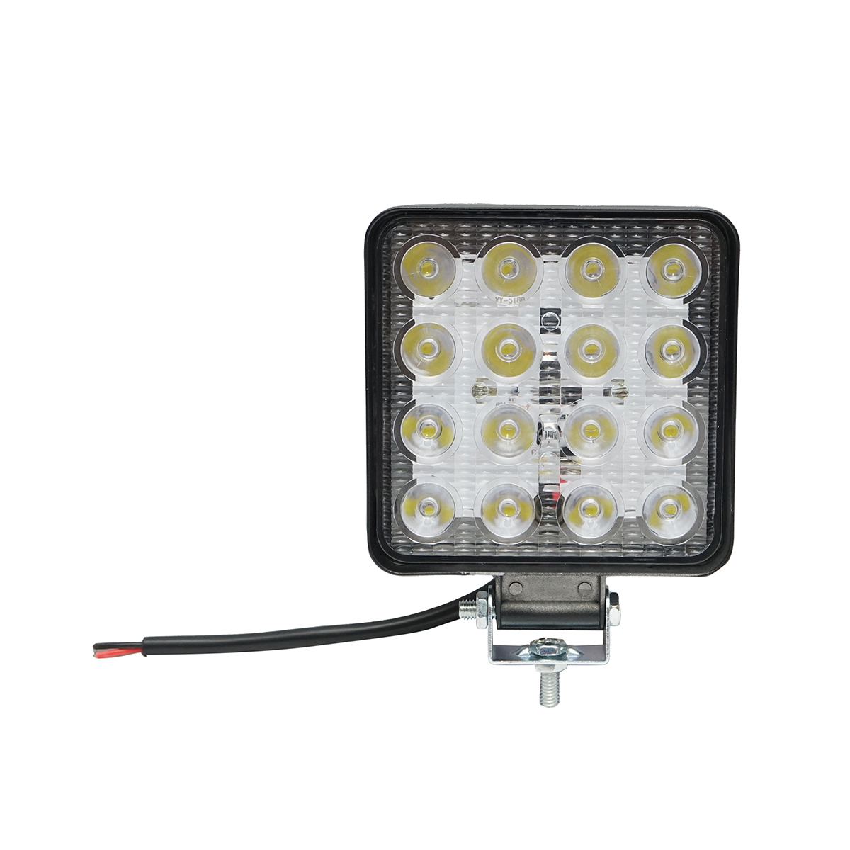 Lampa patrat 16 LED 48W, 10-60V, unghi 60 , 1778 LM, 6000K, IP67, aluminiu, 108x108x57 mm - Breckner Germany