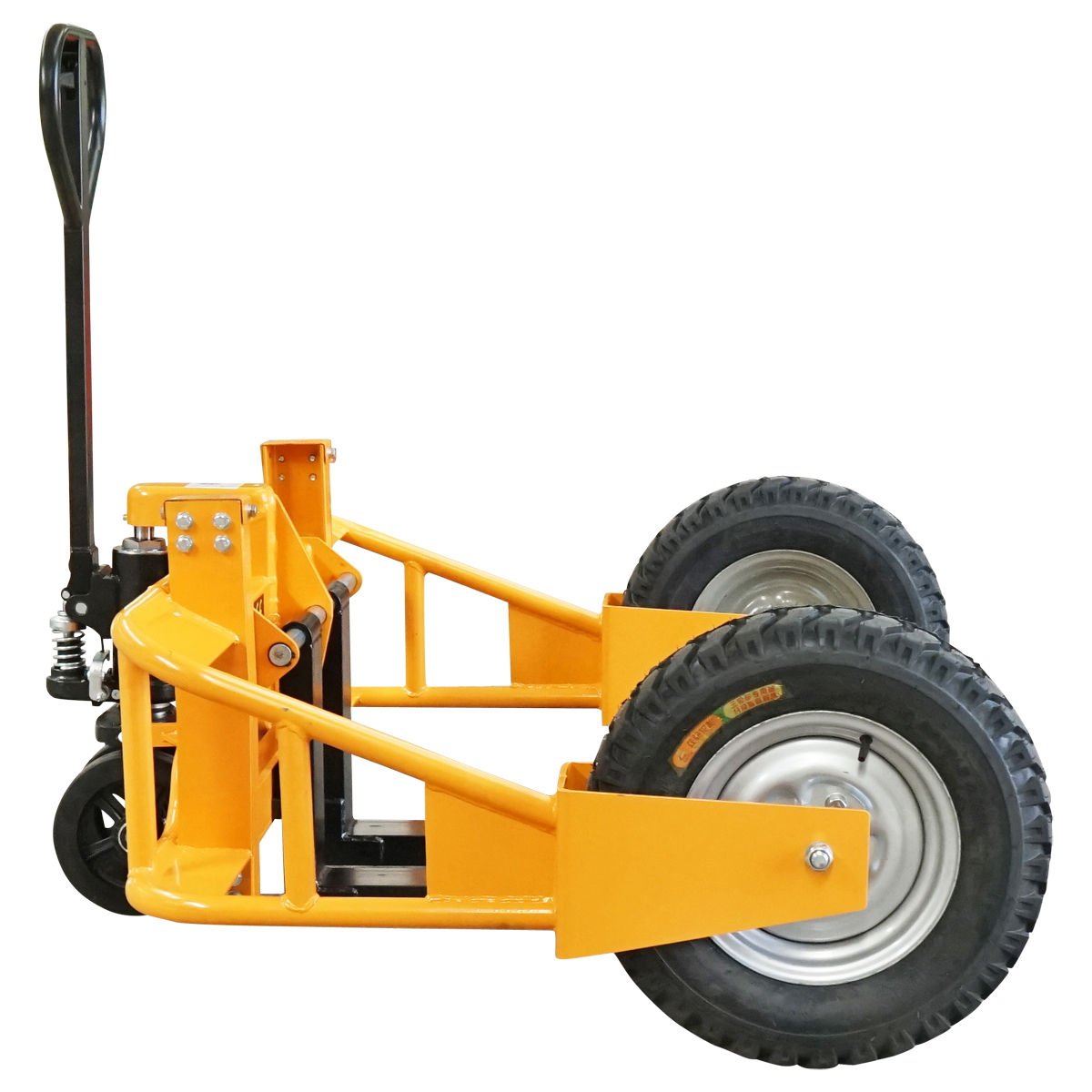 Transpalet pentru teren accidentat, sarcina maxima 1T, lungime furci 800mm