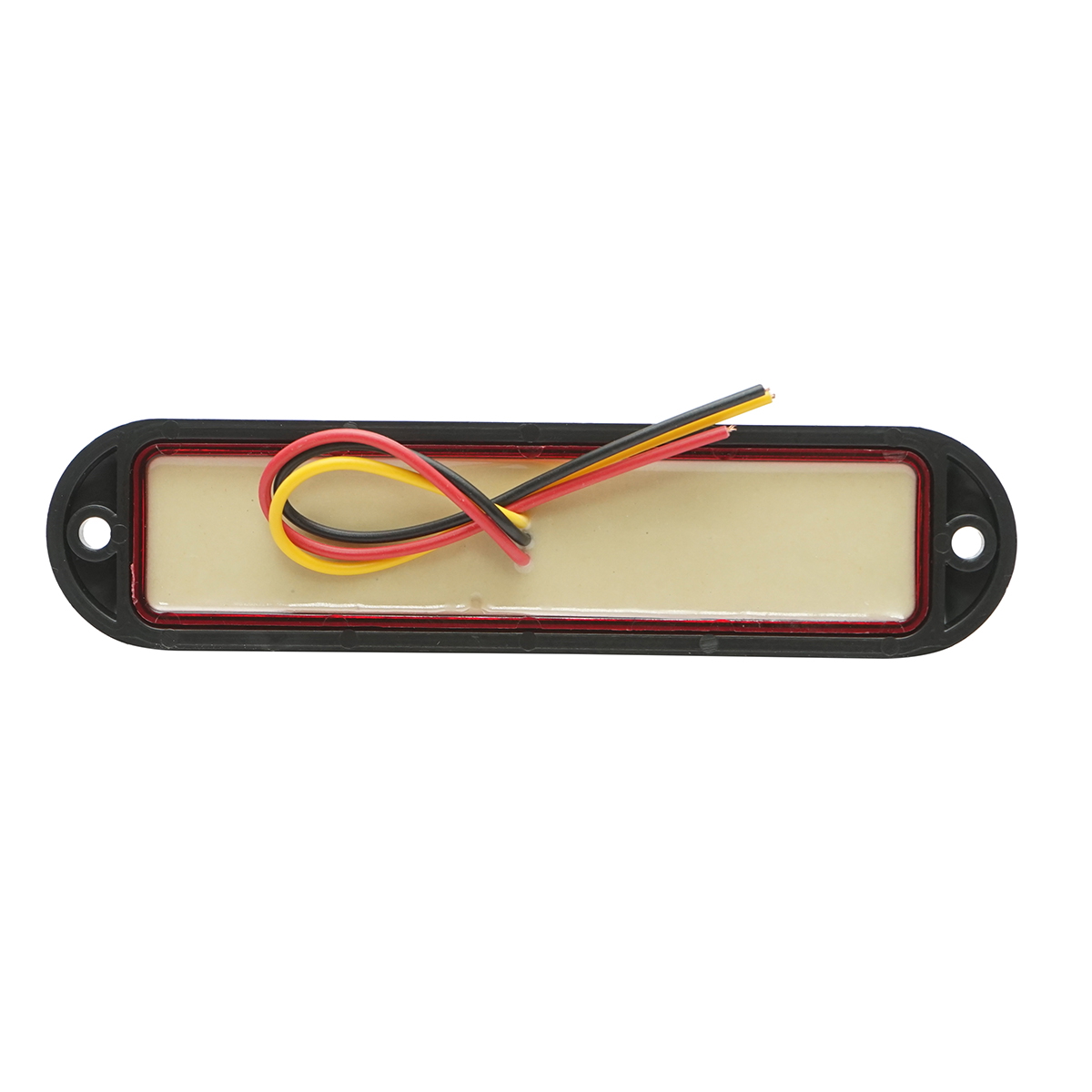 Lampa laterala gabarit slim rosie LED 12-24V Breckner Germany, model FR 1286 R, 160 x 36 x 25 mm, distanta intre gauri 140 mm