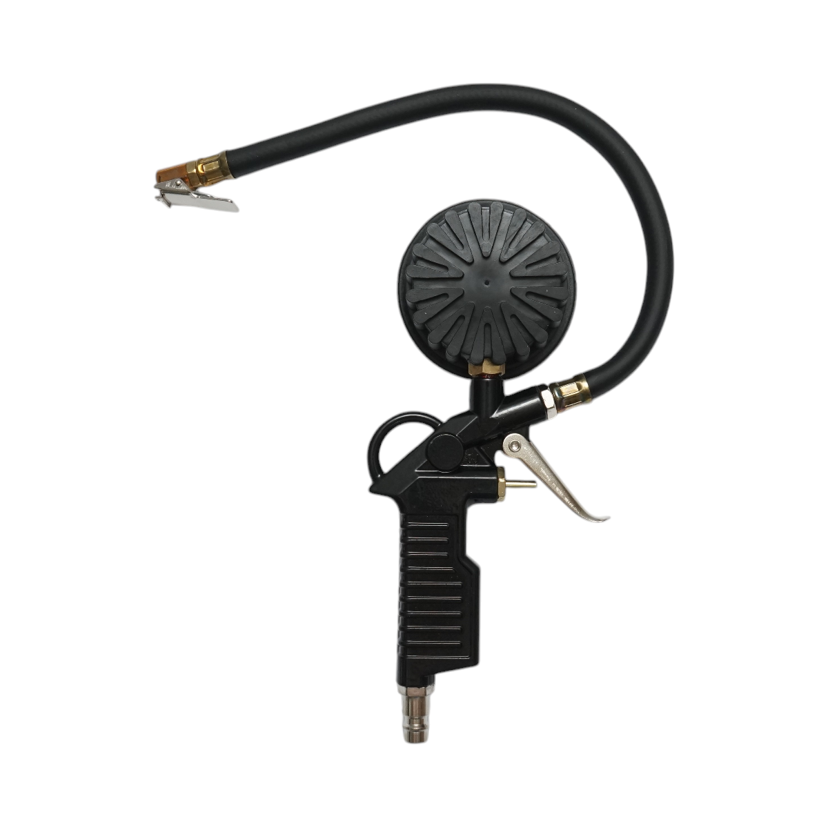 Pistol umflat roti Breckner Germany cu furtun si manometru mecanic, domeniu 0-16 Bar (0-230 PSI), racord alimentare aer 1/4