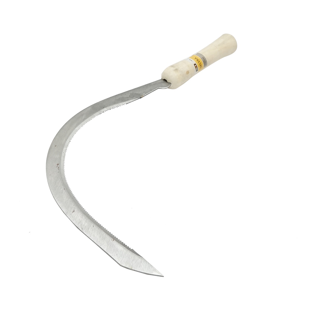 Secera profesionala din otel calit, latime lama 45 mm, lungime 360 mm, grosime 2.5 mm, greutate 300 g, maner de lemn