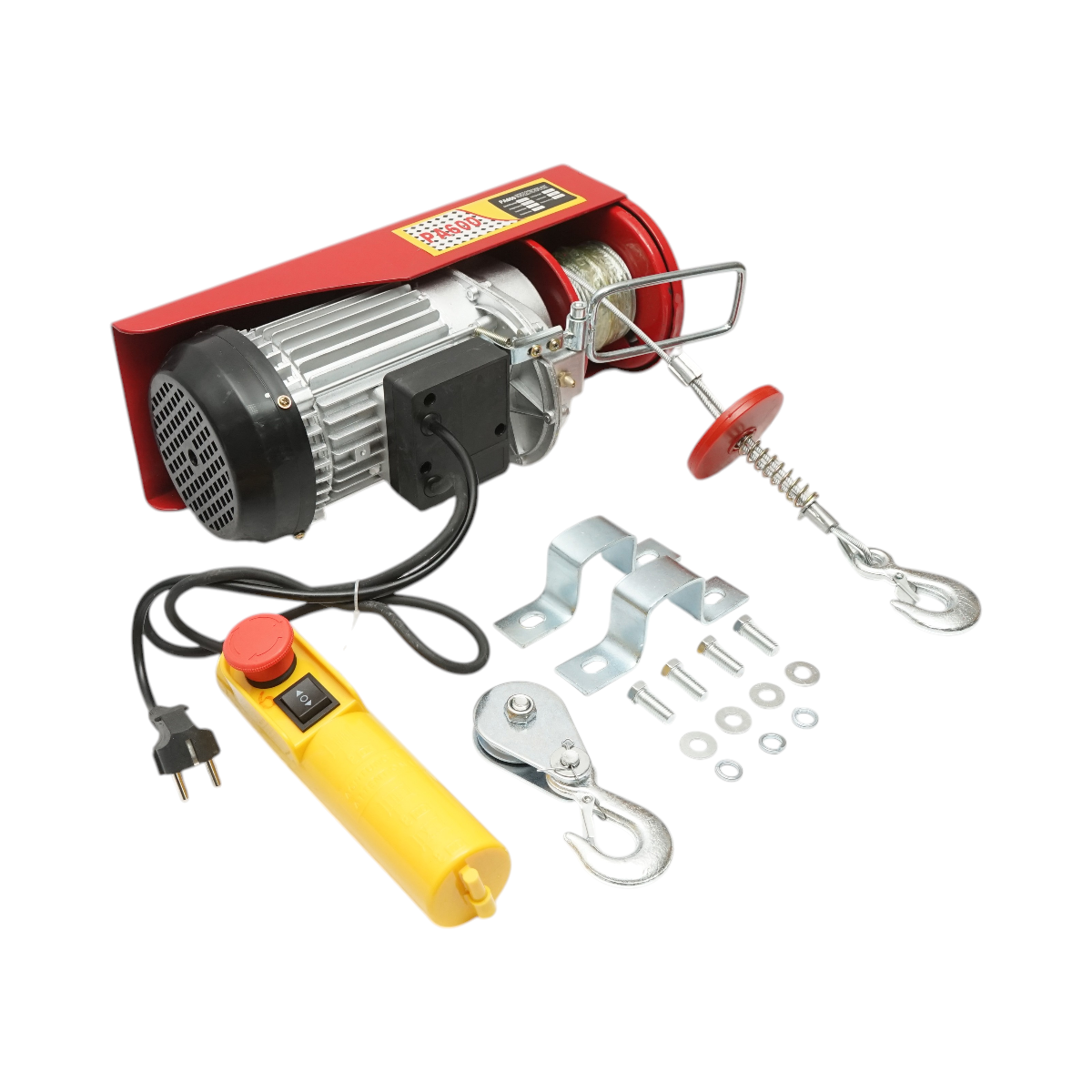 Palan electric / macara 220V 50Hz 1150W, sarcina maxima 300/600 Kg, viteza ridicare 5-10 m/min, inaltime ridicare 6-12 m, protectie IP40