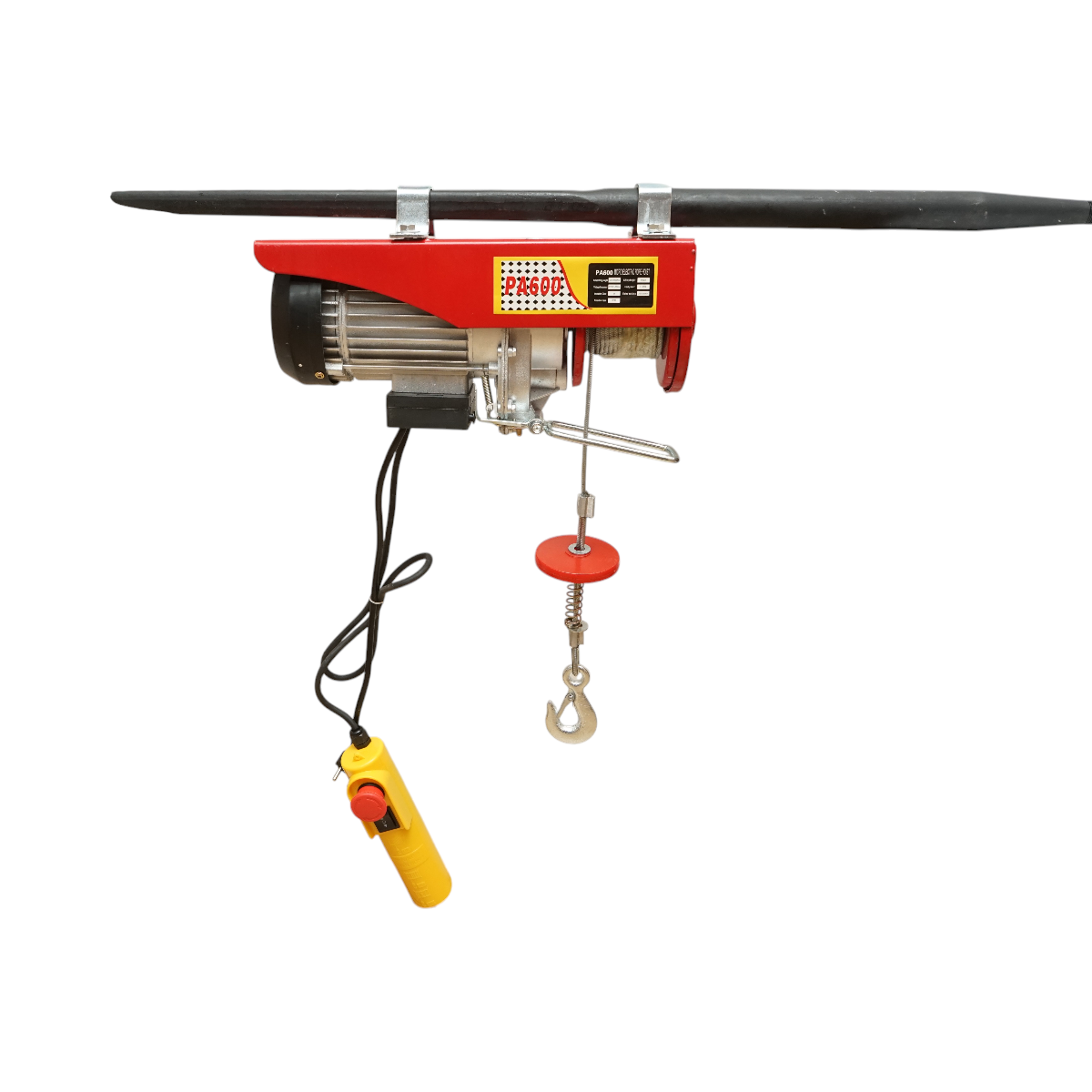 Palan electric / macara 220V 50Hz 1150W, sarcina maxima 300/600 Kg, viteza ridicare 5-10 m/min, inaltime ridicare 6-12 m, protectie IP40