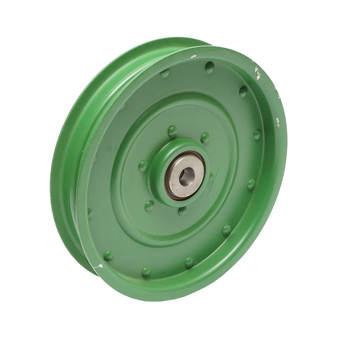 Fulie intinzator curea combina John Deere, cod OEM AH94450, diametru exterior 22.9 cm, diametru interior 16 cm, latime 5.1 cm
