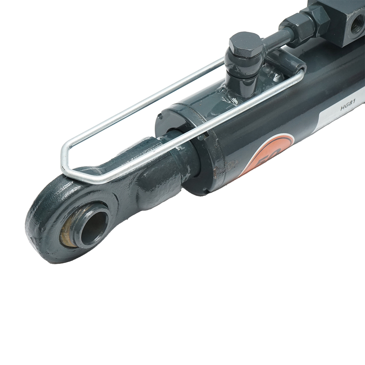 Tirant central reglabil hidraulic Categoria 1-2, lungime inchis 500 mm, deschis 680 mm, cursa 180 mm, nuca 20 x 26 mm, tija cilindru 40 mm, racord M16, supapa trecere