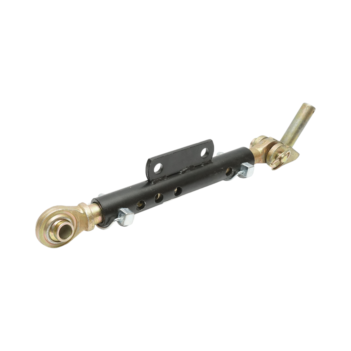 Stabilizator telescopic tirant lateral New Holland / Case IH, cod OEM 47123374, 87630689, 5093181, L inchis 390 mm, L deschis 500 mm, diametru lagar sferic 20/26 mm