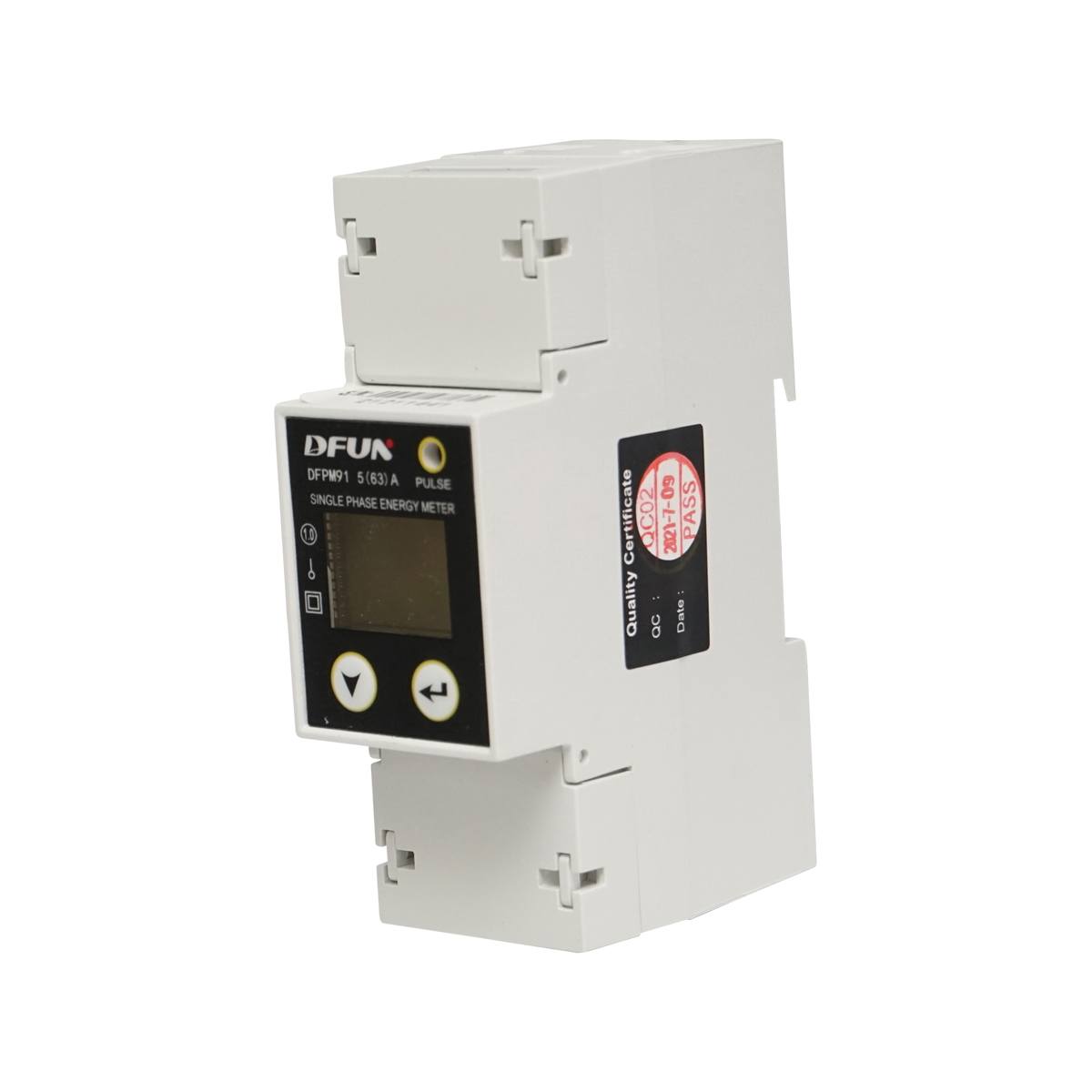 Kit releu putere DFUN DFPM91 smart meter, monofazic 220V, 63A cu siguranta digitala, transformator Split Core 600V, 50-60Hz