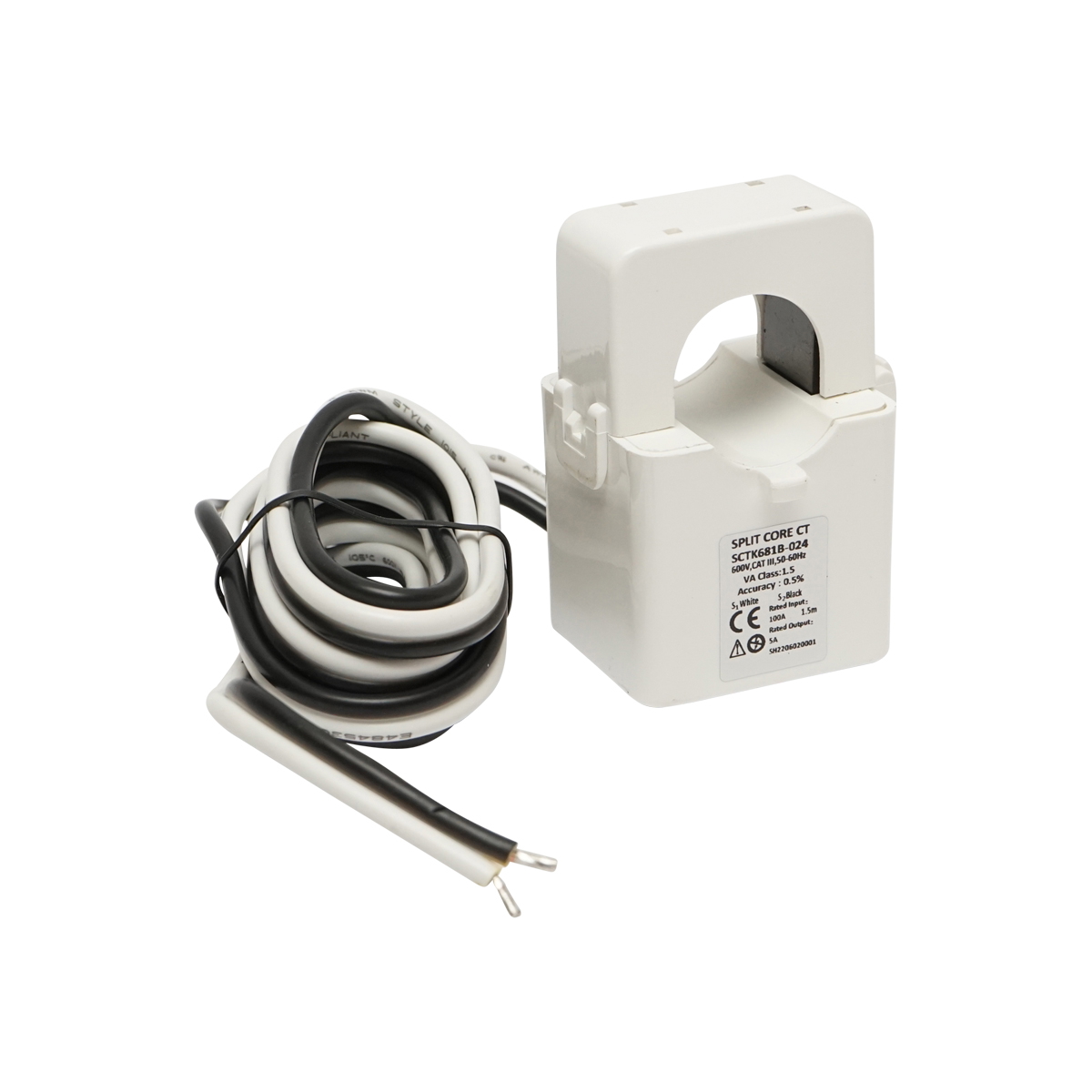 Kit releu putere DFUN DFPM91 smart meter, monofazic 220V, 63A cu siguranta digitala, transformator Split Core 600V, 50-60Hz