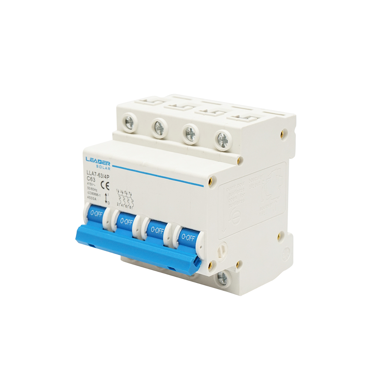 Siguranta automata tip intreruptor 4P-63A-415VAC Leader
