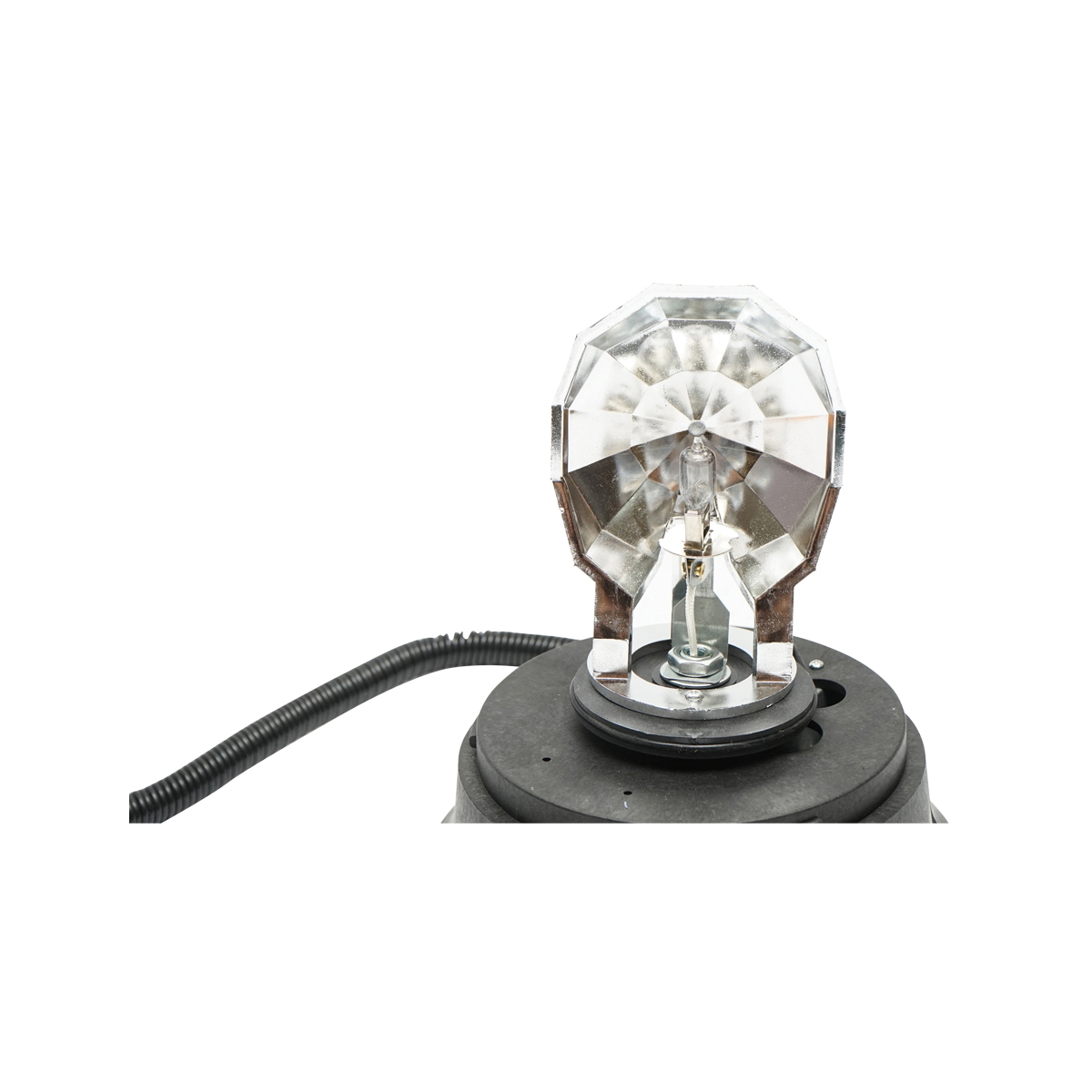 Girofar 12 V cu bec halogen H1, diametru 155 mm, inaltime 20 mm, prindere magnetica sau suruburi