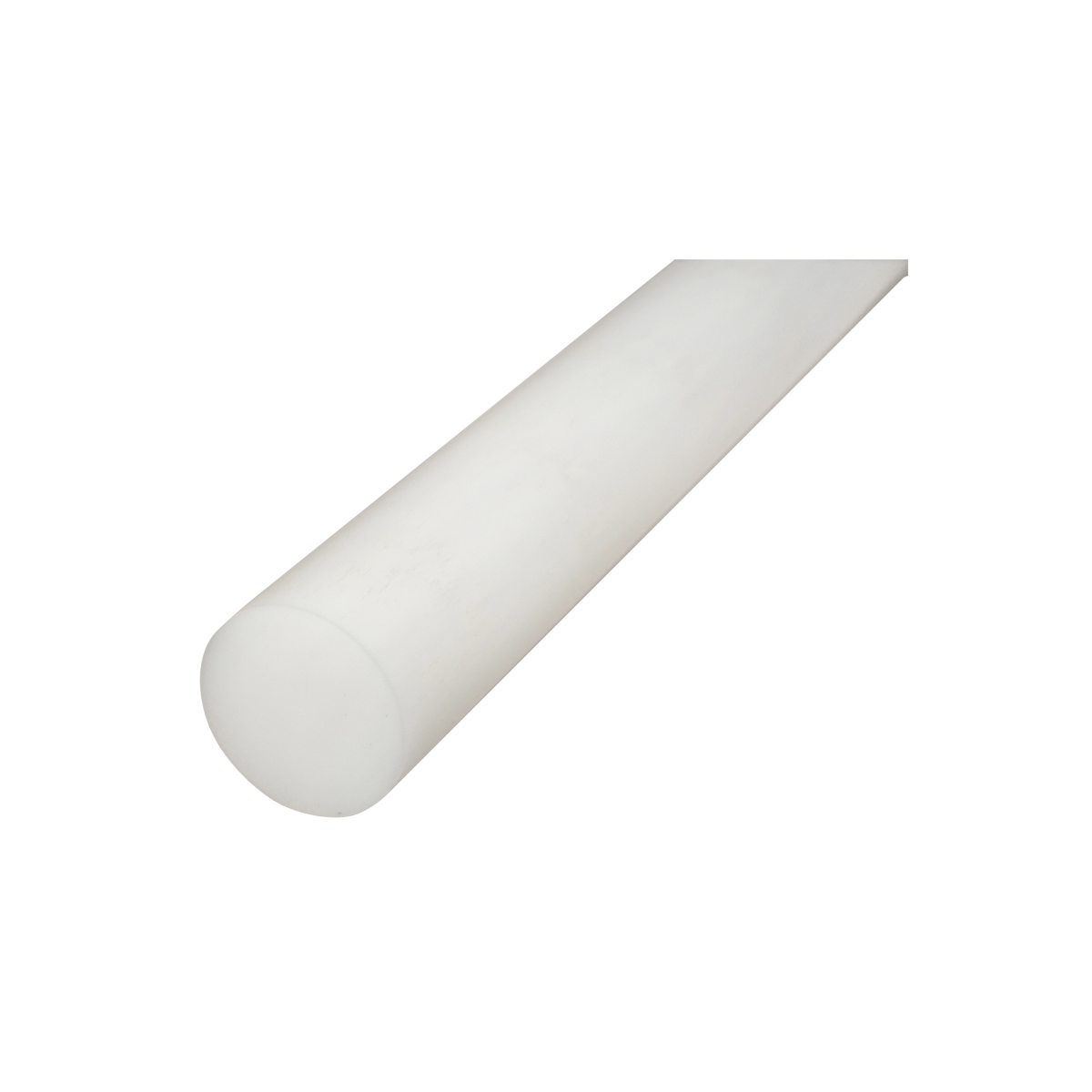 Bara POM alba (poliamida/polioximetilena-poliacetal) 1000 mm, diametru exterior 50 mm, greutate 2.88 kg