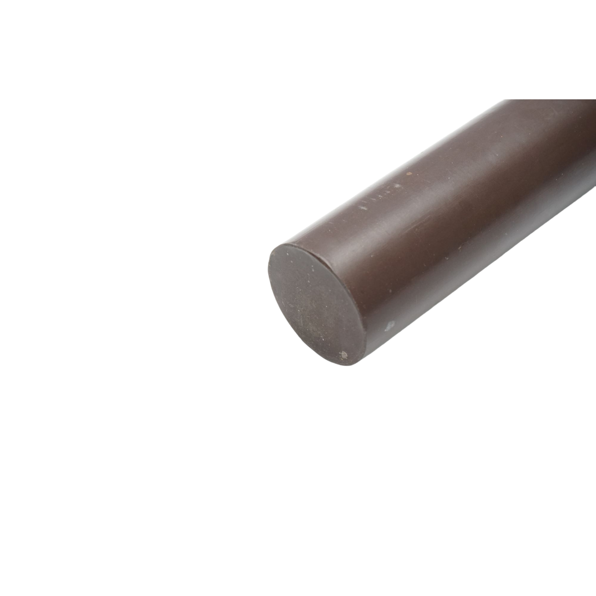 Bara teflon PTFE (politetrafluoretilena) maro, diametru exterior 50 mm, lungime 200 mm, greutate 1.45 kg