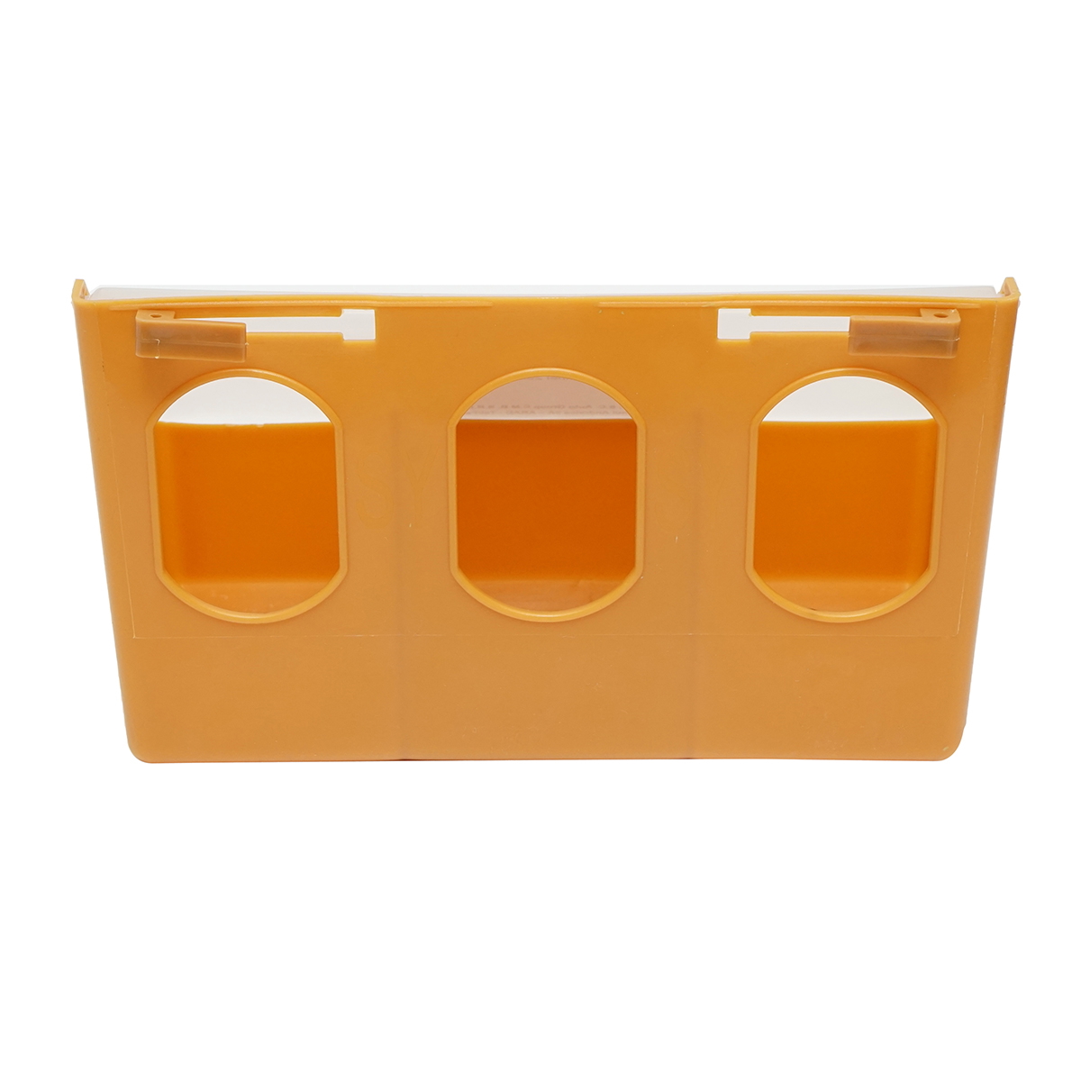 Hranitoare porumbei din plastic rabatabila, 3 compartimente, 25x9x14 cm