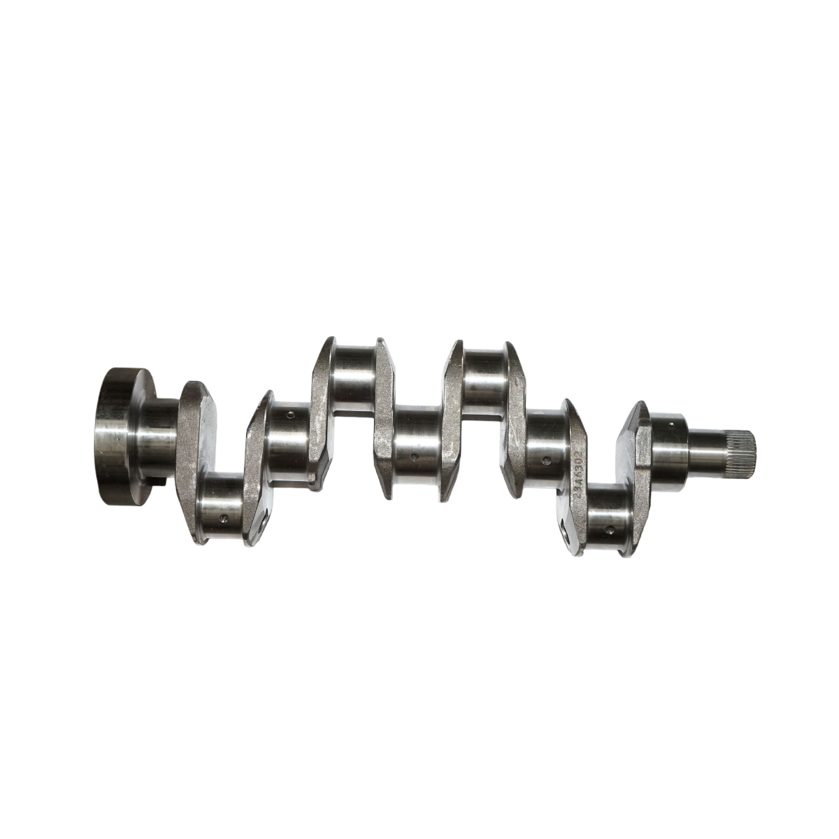 Arbore cotit vibrochen Massey Ferguson motor Perkins 4 cilindri A4.236/A4.248, L 610 mm, ax 47.5 mm (44 dinti), flansa 133x13 mm, coduri OEM 31315631 31315641 31315664 85821 U5BG0052 26042 31315871 31315881 ZZ90122 736829M91