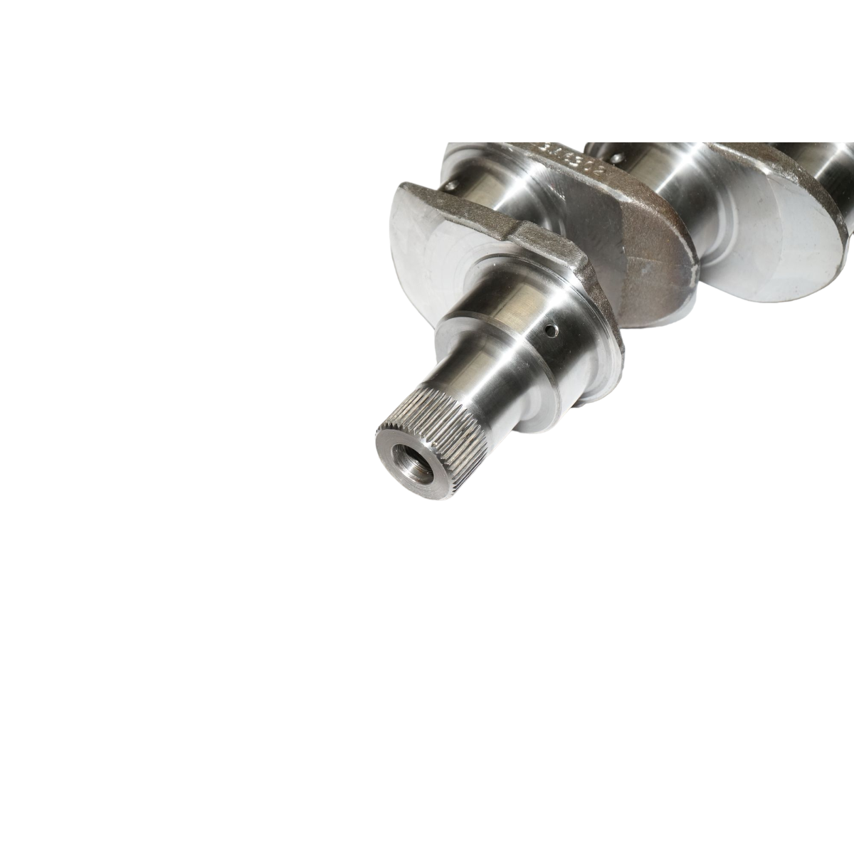 Arbore cotit vibrochen Massey Ferguson motor Perkins 4 cilindri A4.236/A4.248, L 610 mm, ax 47.5 mm (44 dinti), flansa 133x13 mm, coduri OEM 31315631 31315641 31315664 85821 U5BG0052 26042 31315871 31315881 ZZ90122 736829M91