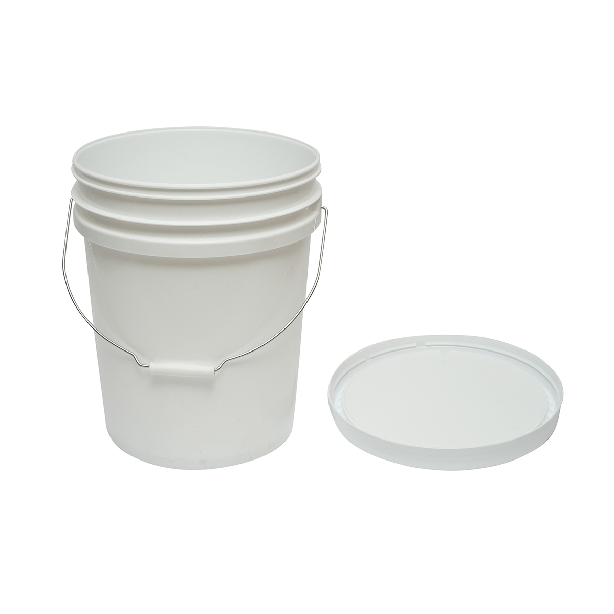 Galeata rotunda din plastic 20L cu capac pentru miere de albine