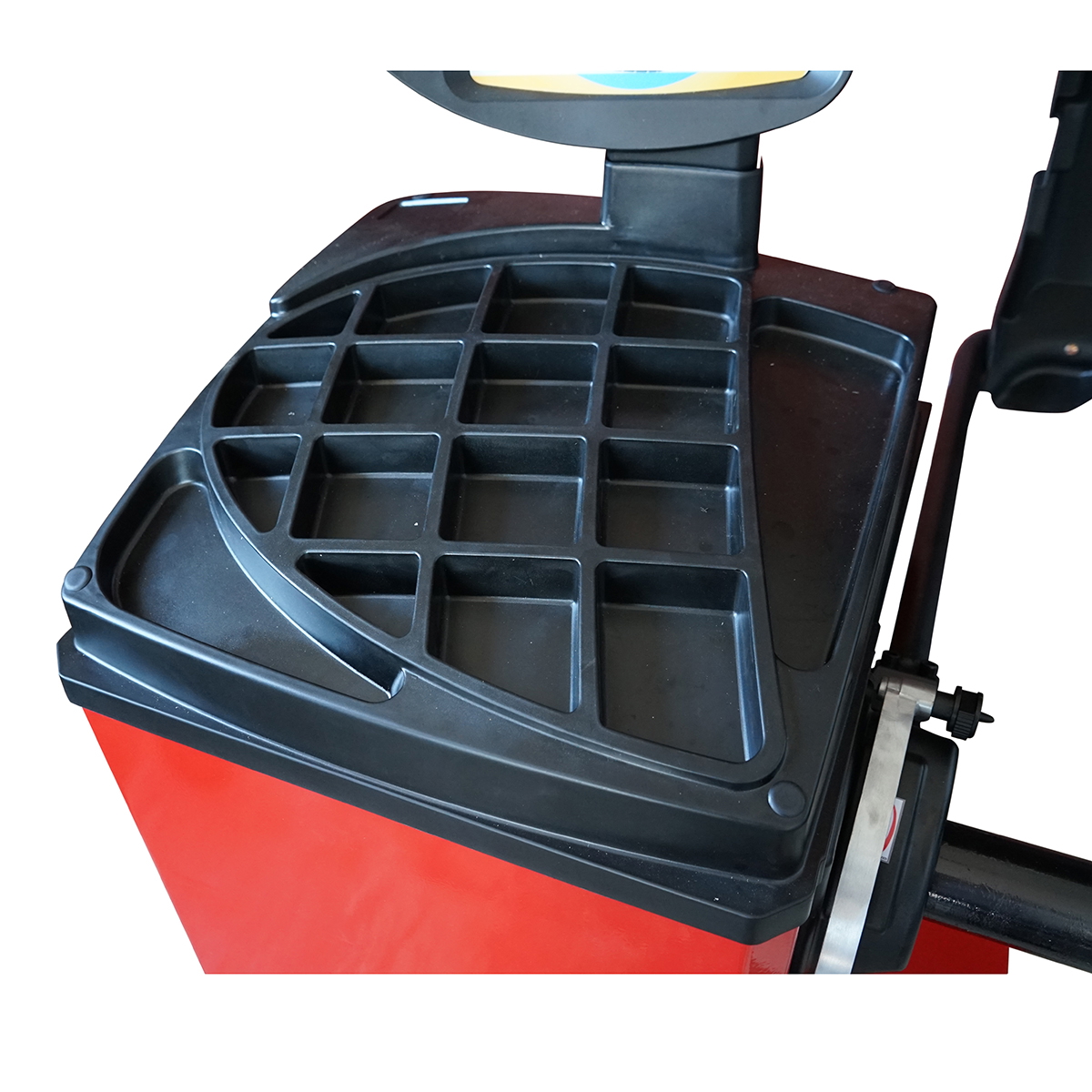 Masina echilibrat roti 10-24 inch, afisaj digital, 4 conuri centrare, 220 V, 0.2 KW, diametru roata max 1000 mm, latime 1.5-17 inch, greutate roata max 65 kg