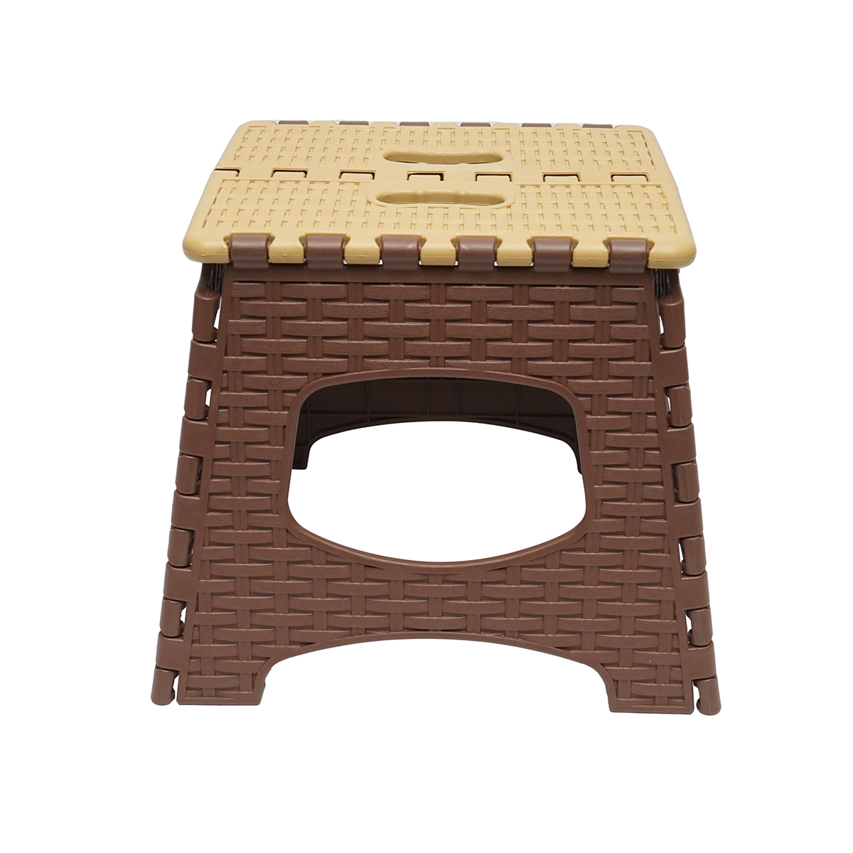 Scaun plastic crem-maro pliabil 286x325x270mm