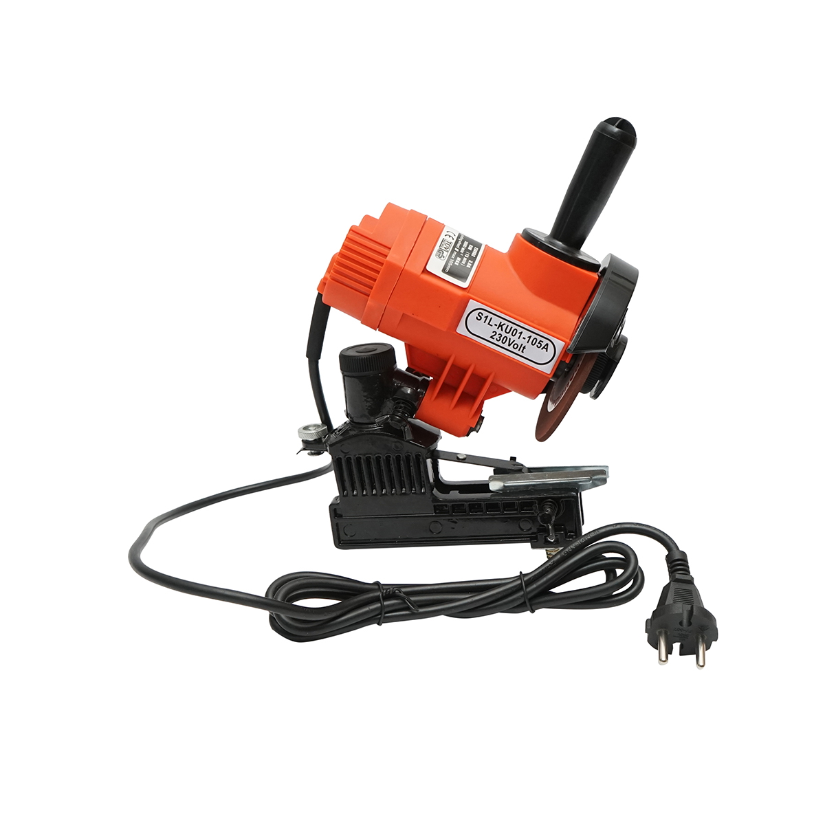 Masina ascutit lant drujba 85W, 220-230V, 5000 RPM, disc 108x22x3.2 mm / 108x22x4.8 mm, unghi ascutire 0-35, 2.41 Kg