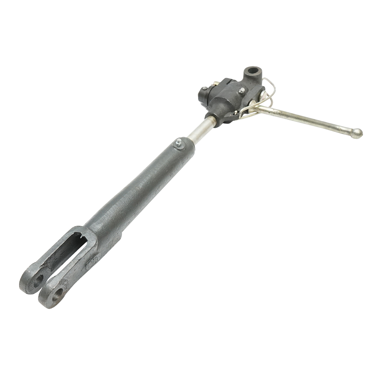 Stabilizator tirant lateral Massey Ferguson coduri OEM 1660373M91, 1660373M92, 906309M93, 897678M93, lungime 510-605 mm, compatibil Seria 100 133/135/140/152/165, Seria 200 240, Seria 300 340, Seria 500 550