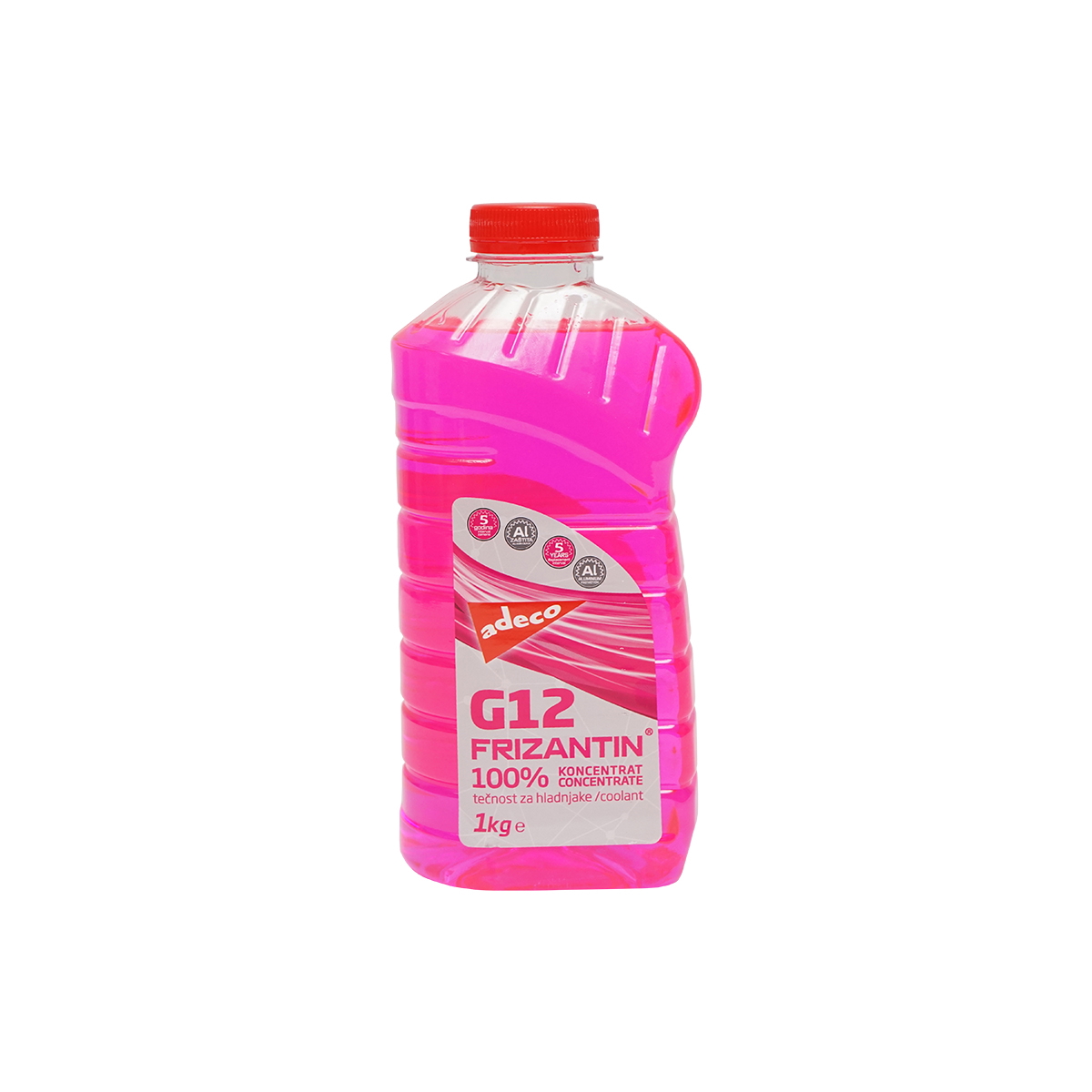 Antigel G12+ roz concentrat -38 grade 1:1 1Kg Adeco