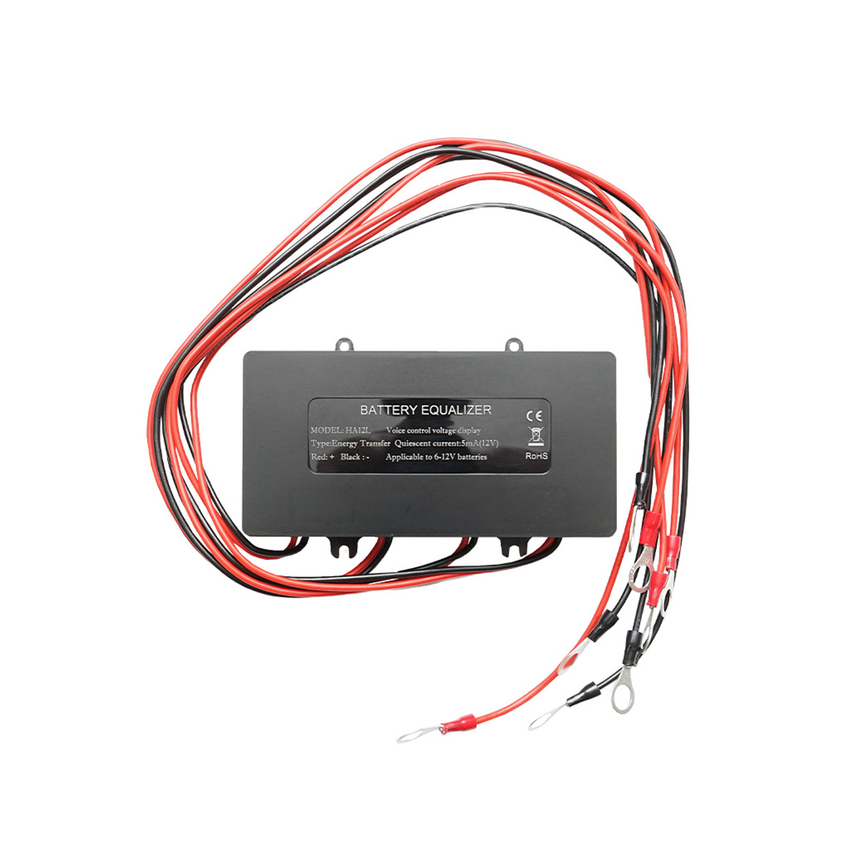 Egalizator BMS baterii 4x6-12V HA12L cu display LCD si control vocal pentru baterii sistem solar fotovltaic