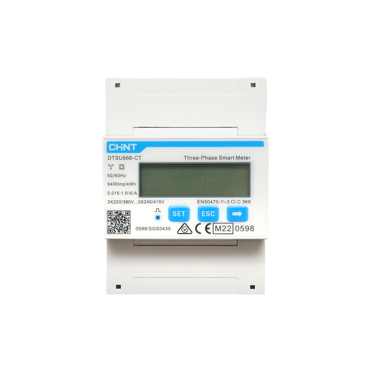 Smart Meter Solax DTSU666-CT cu transformator de curent Split Core 3x200A/5A pentru invertor trifazic Chint