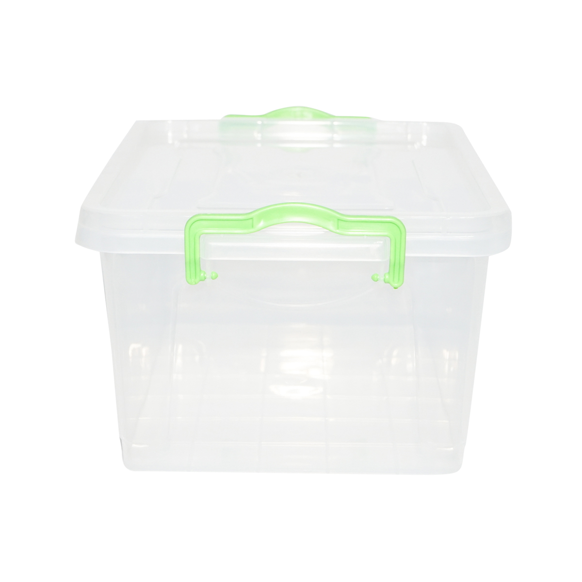 Cutie depozitare 5 L transparenta cu capac din plastic, 305 x 210 x 135 mm