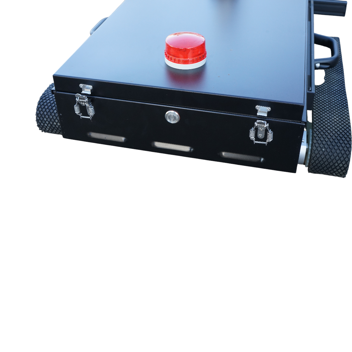 Robot curatare panouri solare fotovoltaice 24V, 380W cu telecomanda, baterie litiu 2x26Ah, latime perie 1100mm