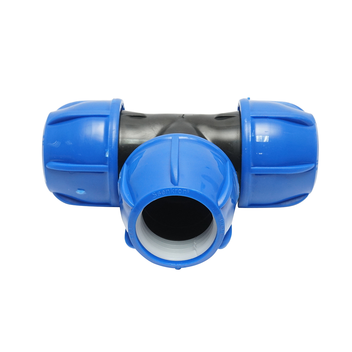 Teu egal compresiune D63x63x63mm PN16 pentru sisteme irigatii