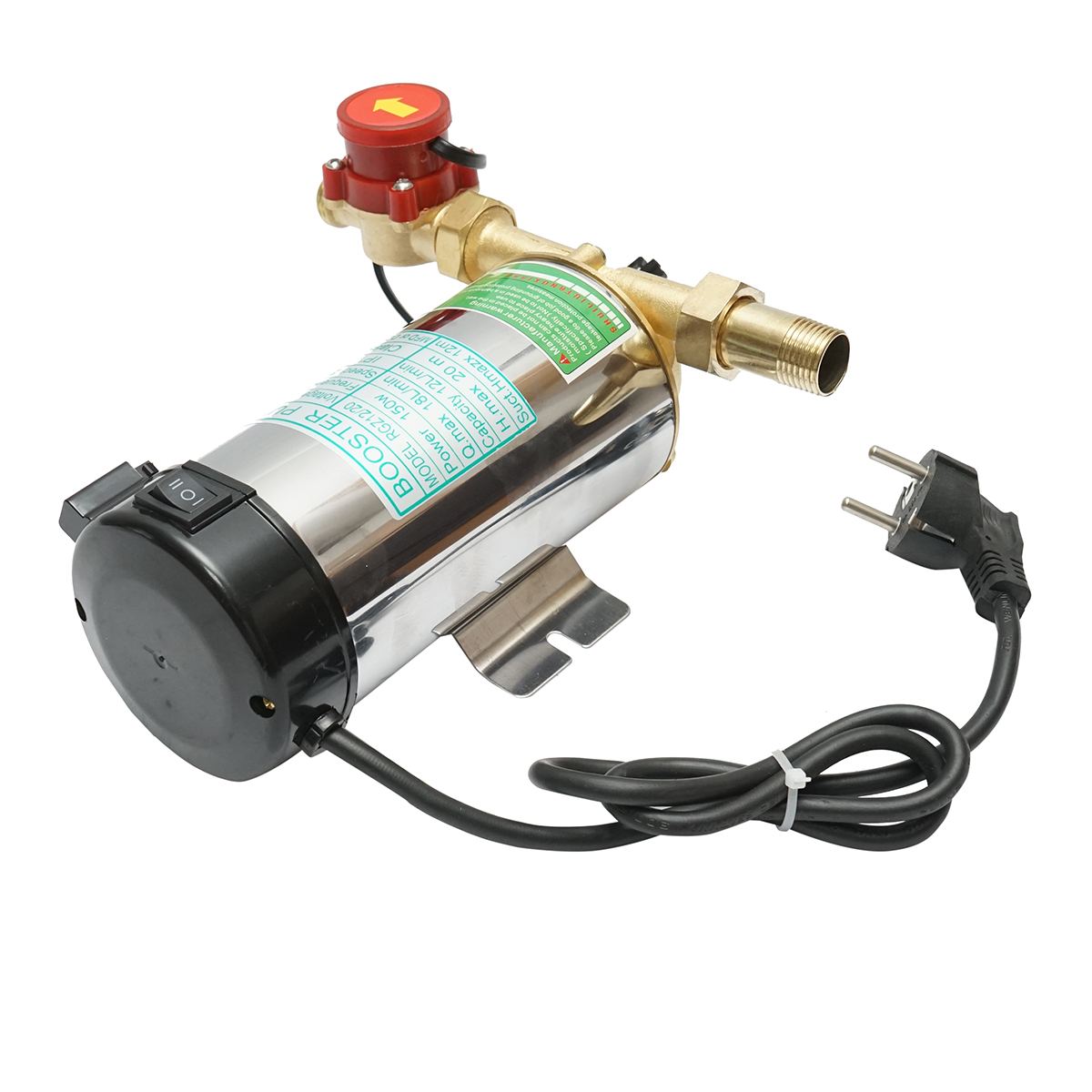 Pompa ridicare presiune apa calda/rece 220-230V 150W, compatibila panou solar, 3 bar, 12-18 l/min, inaltime max 20m, IP44, 50Hz, X-150