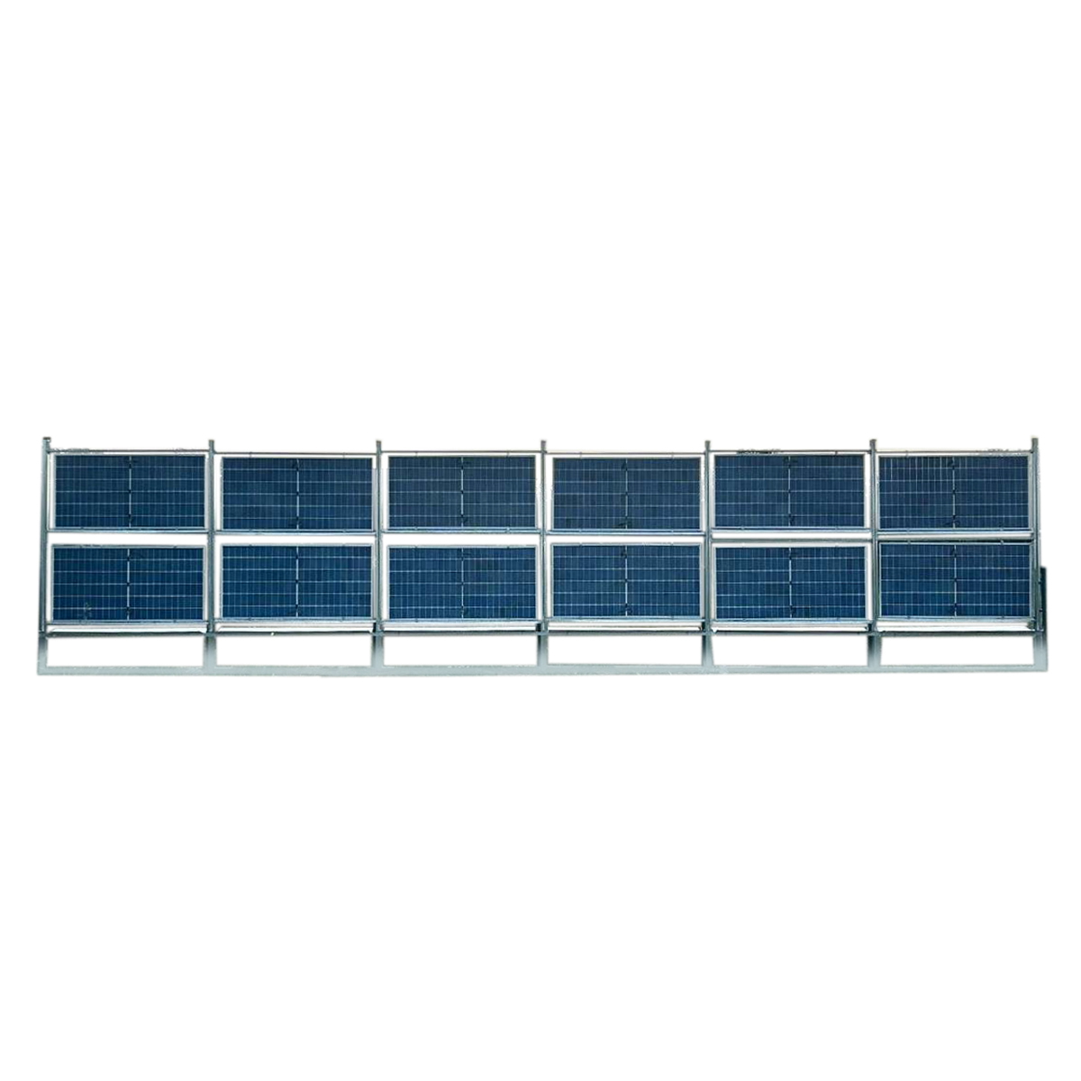 Kit gard, structura pentru 20 panouri solare fotovoltaice bifaciale 660-680W