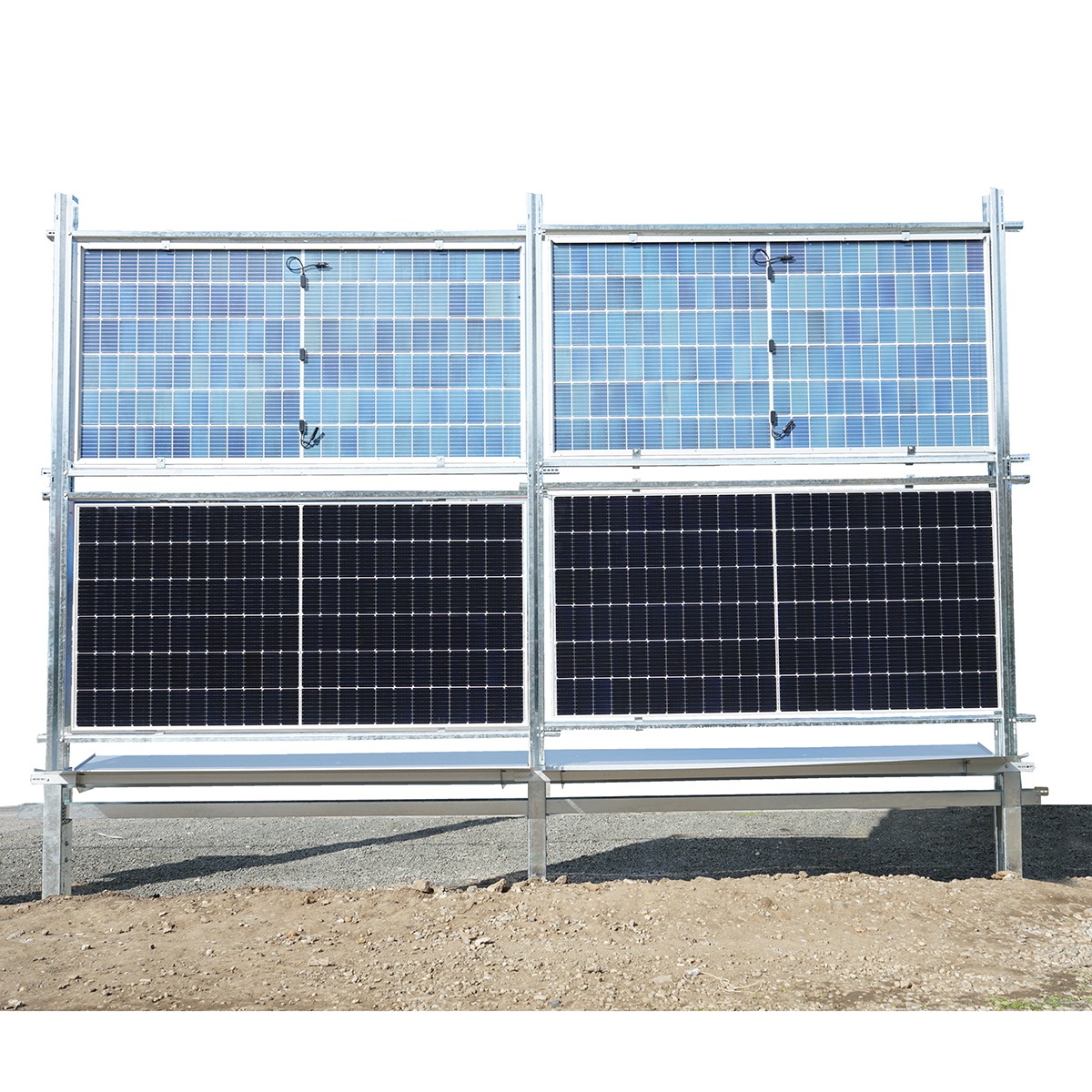 Kit gard, structura pentru 20 panouri solare fotovoltaice bifaciale 660-680W