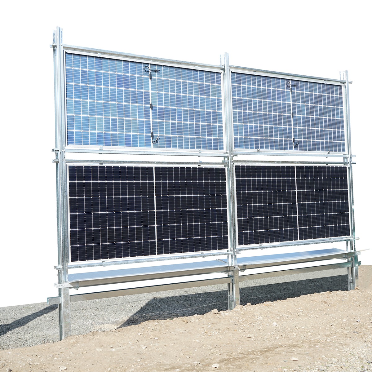 Kit gard, structura pentru 20 panouri solare fotovoltaice bifaciale 660-680W