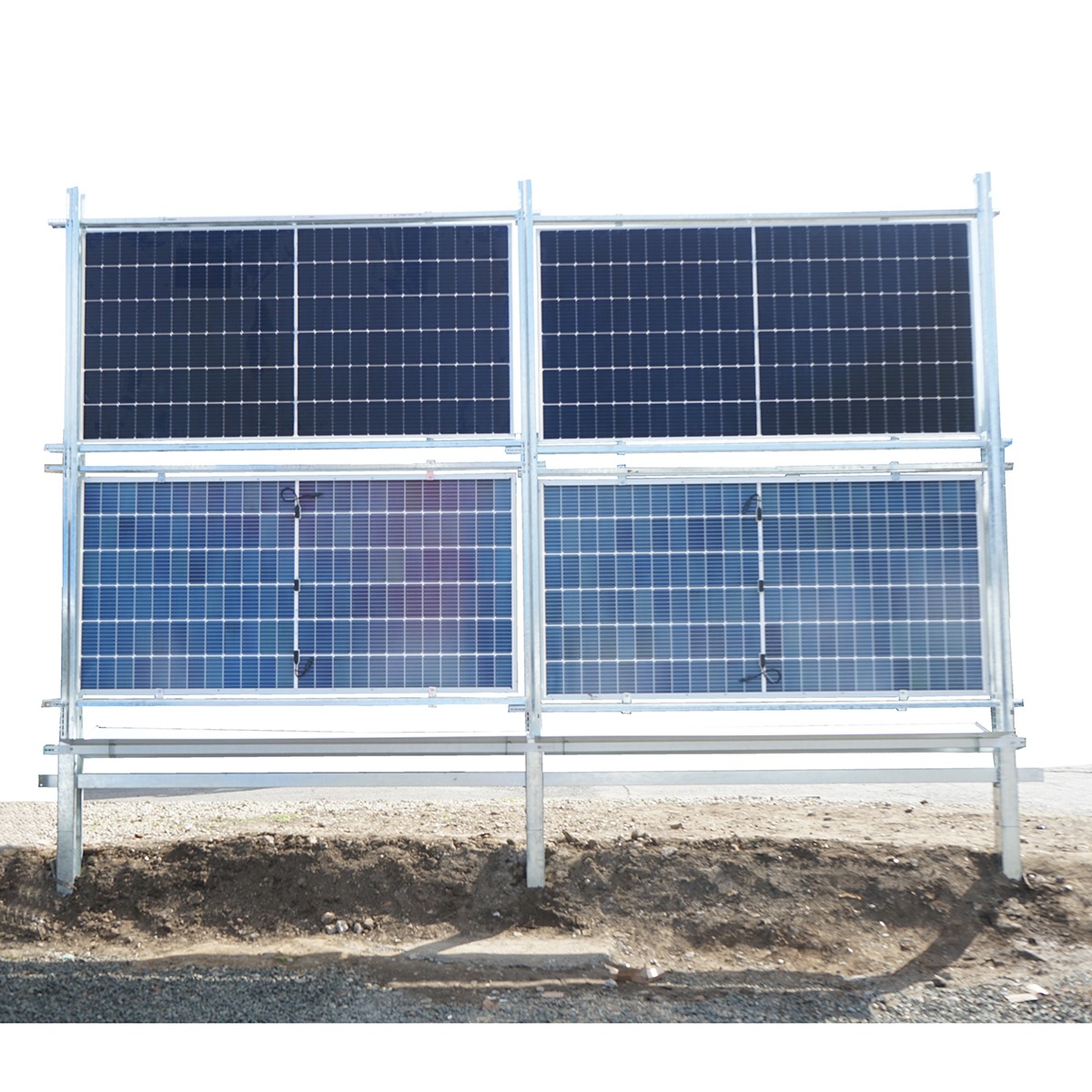 Kit gard, structura pentru 20 panouri solare fotovoltaice bifaciale 660-680W