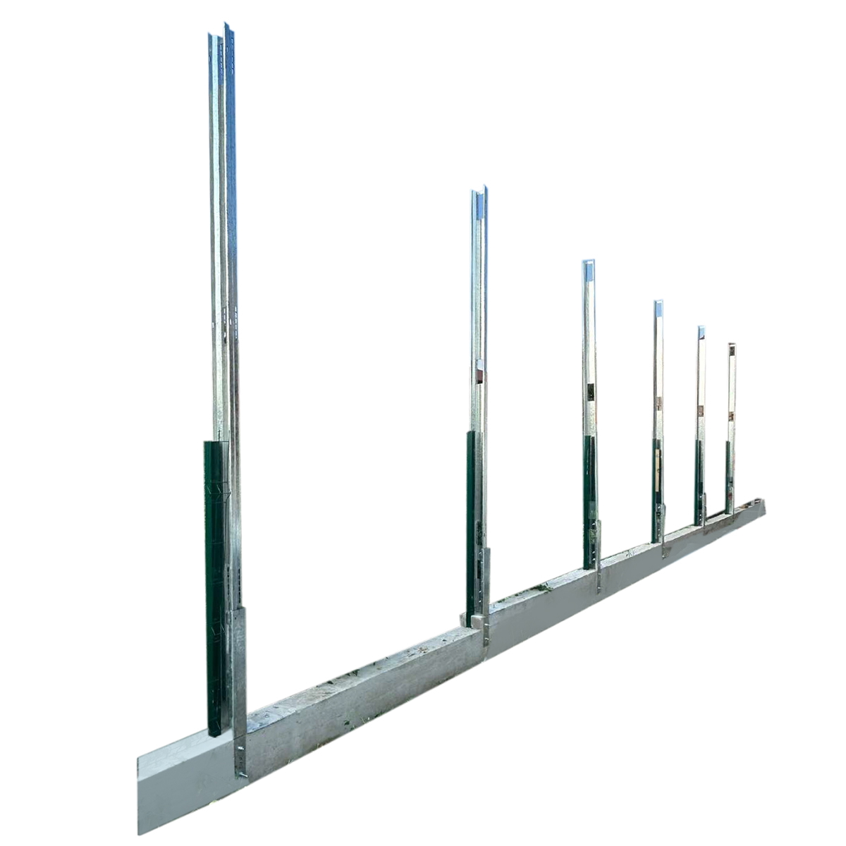 Kit gard, structura pentru 20 panouri solare fotovoltaice bifaciale 660-680W