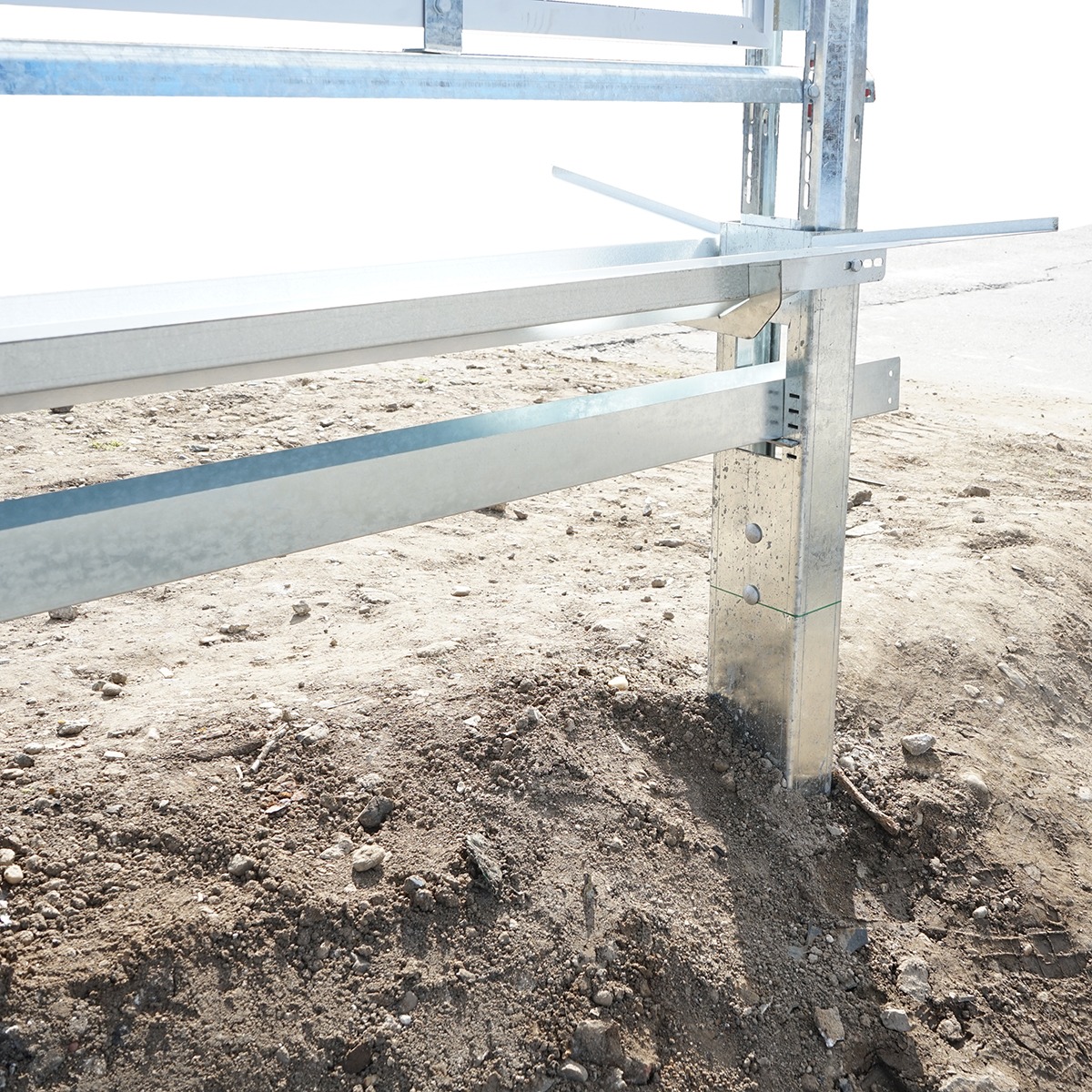 Kit gard, structura pentru 20 panouri solare fotovoltaice bifaciale 660-680W