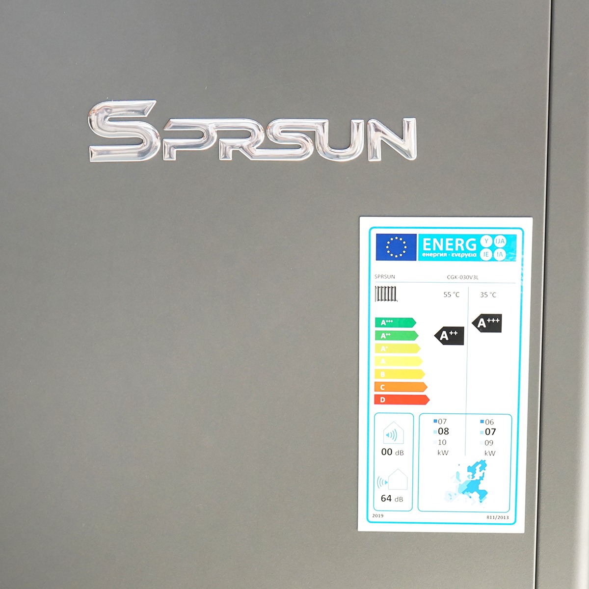 Pompa de caldura aer-apa monobloc 12KW, 380V, kit instalare inclus SPRSUN