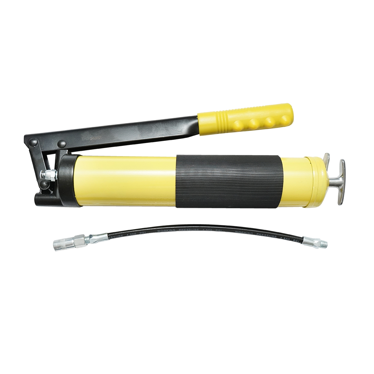 Pistol gresat 500 ml cu maner si manson anti alunecare, presiune de lucru 4500 PSI, presiune maxima 12000 PSI